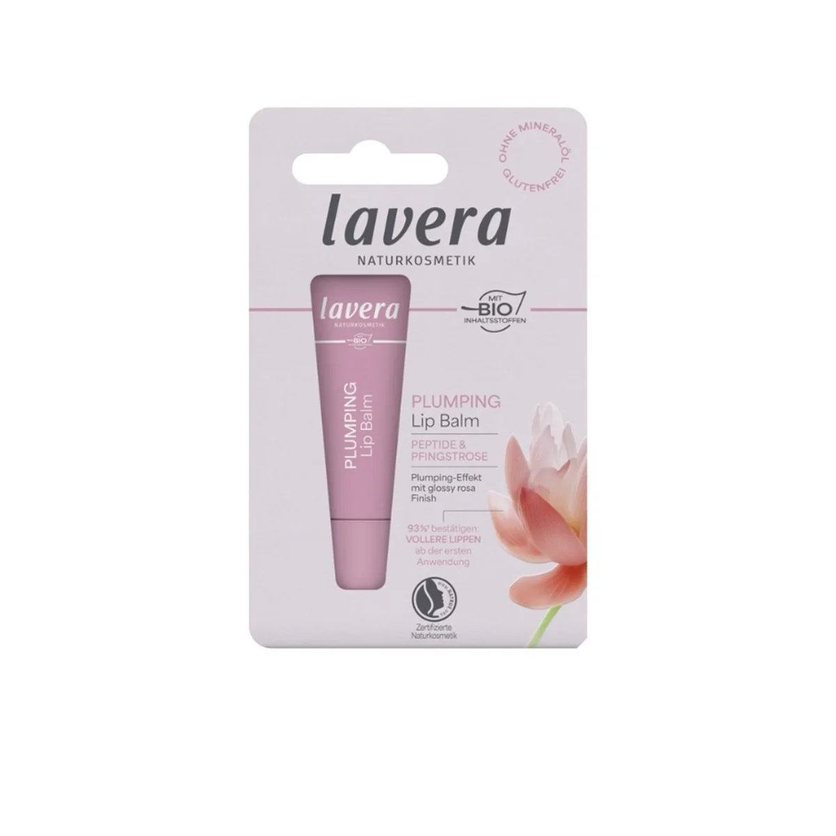 Bálsamo labial efecto volumen péptidos & peonia Lavera 4,5g - Image 2