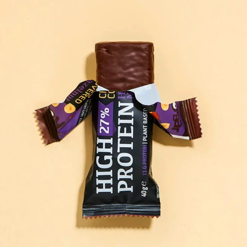 Barrita De Proteína De Con Avellana Cobertura De Chocolate Roobar 40g Bio - Image 3