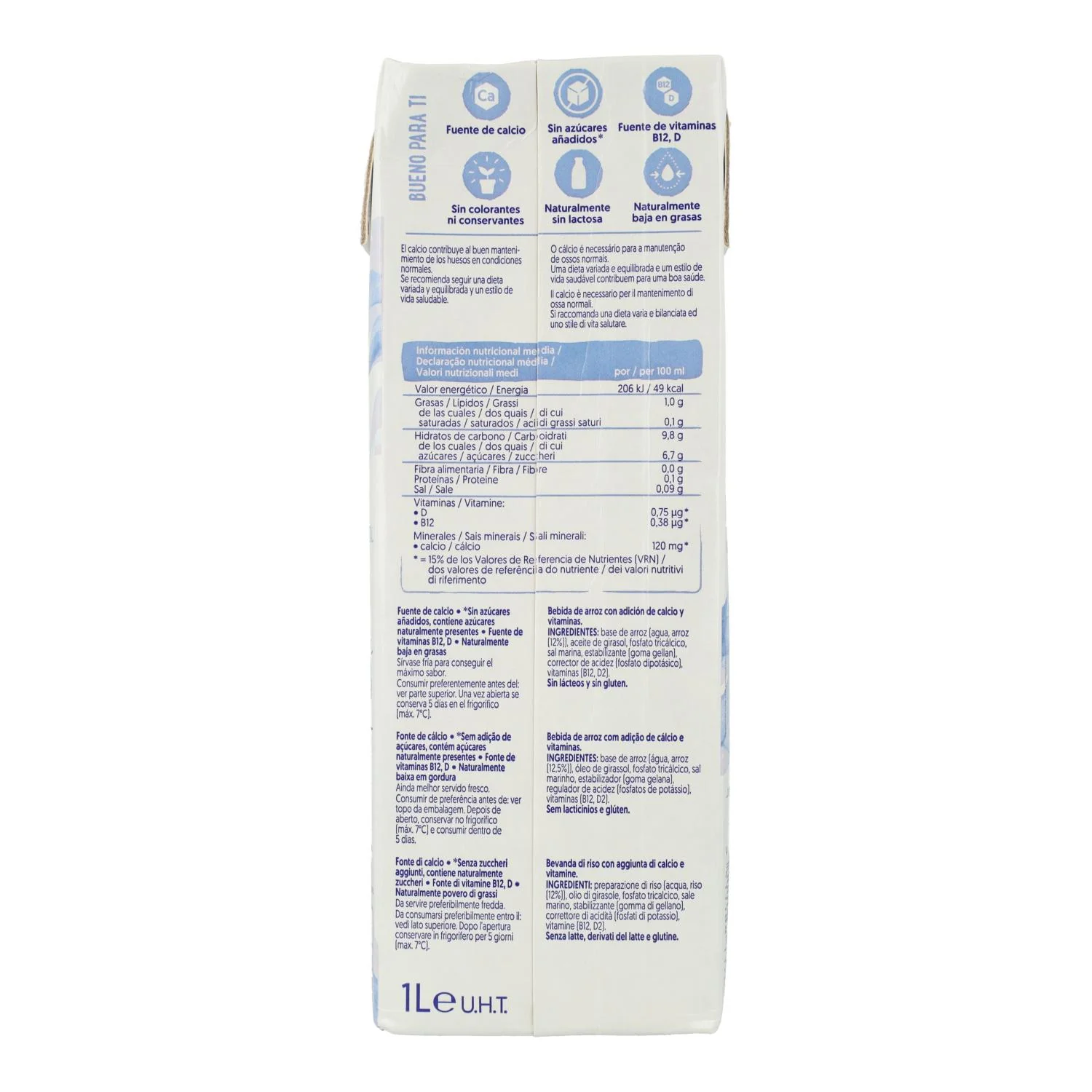 Bebida de Arroz con Calcio Alpro 1 Litro - Image 3