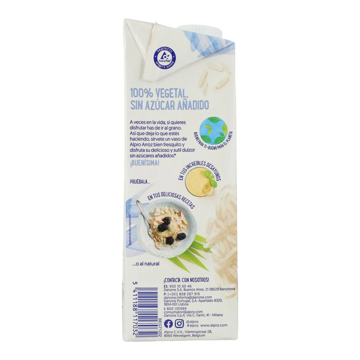 Bebida de Arroz con Calcio Alpro 1 Litro - Image 4