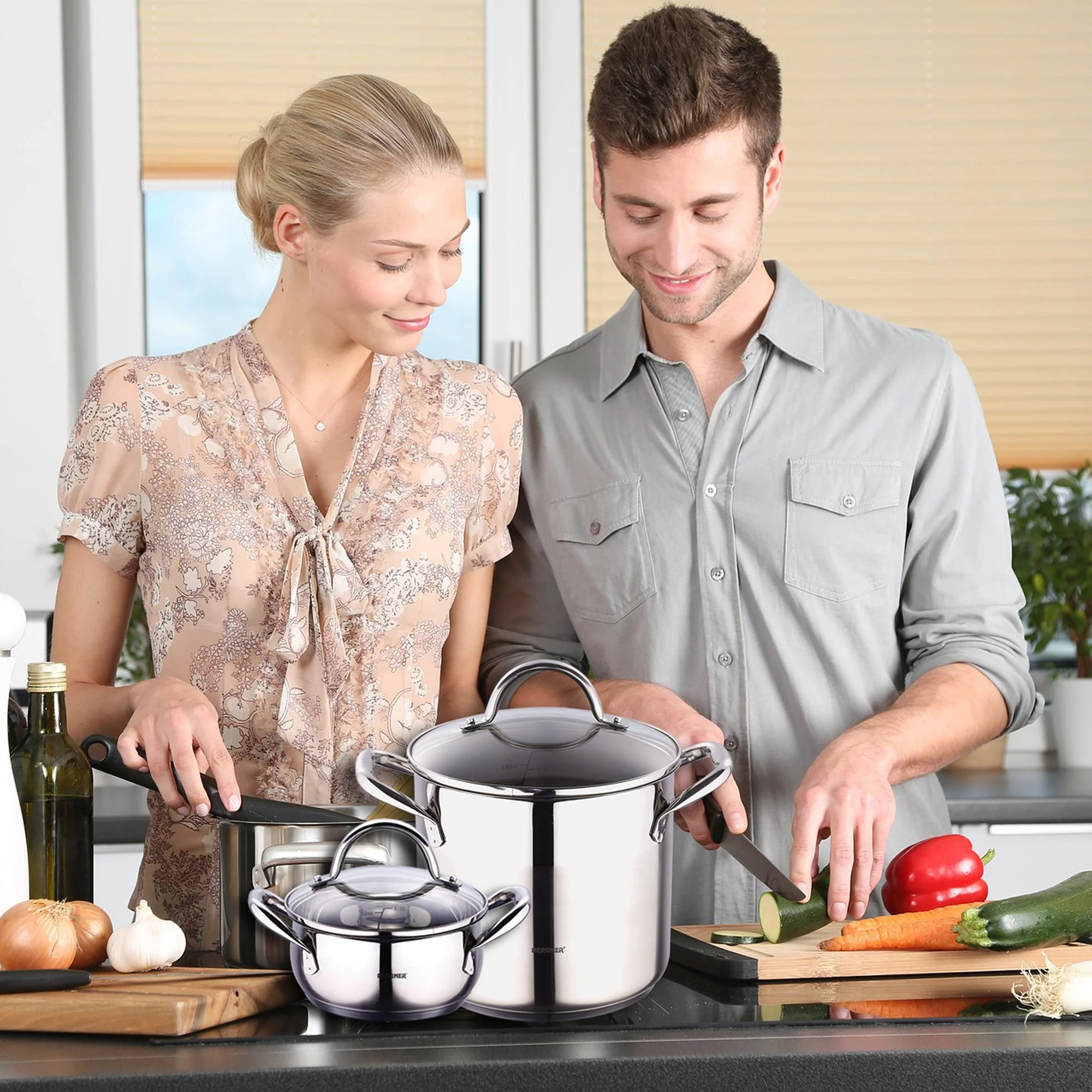 Bergner - Cacerola 20x11.5cm 3.3l C/t Gourmet Acer.inox - Image 4