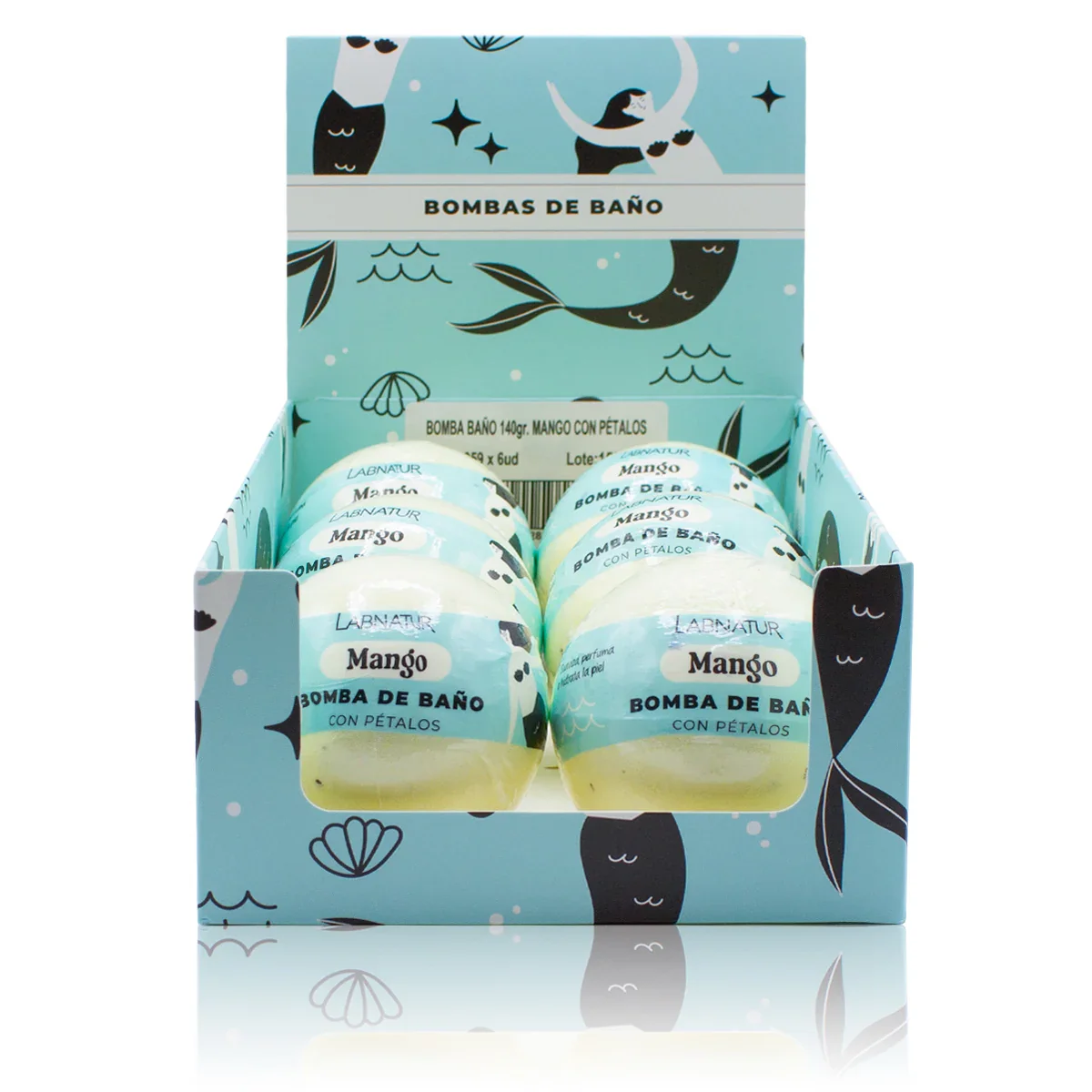 Bomba de Baño Espumosa Mango Con Pétalos Labnatur 140 g | Aroma Tropical | Relax | Spa En Casa - Image 2