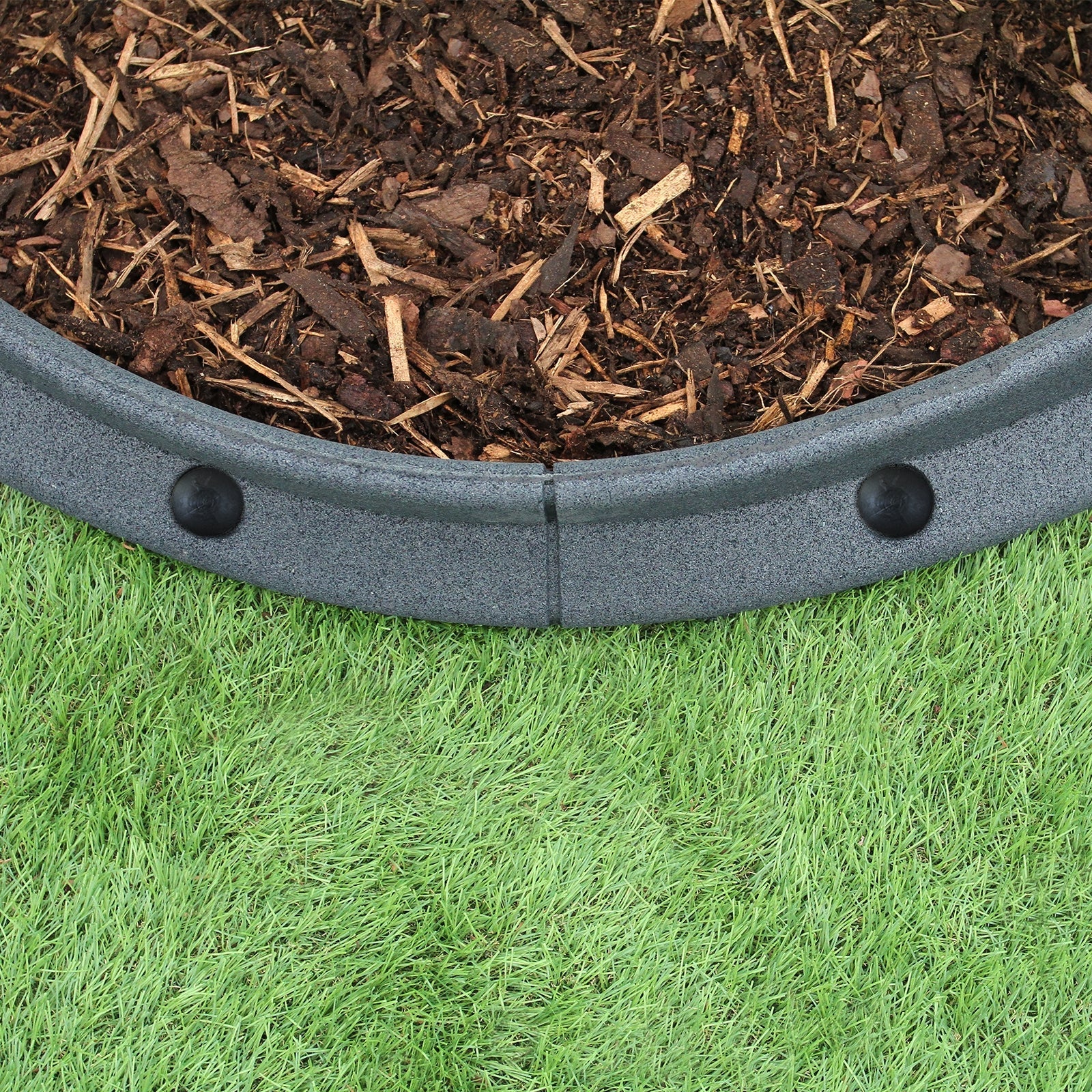 Bordes De Césped Gris Flexibles Jardín Bordes De Césped Paquete De 6 X 1.2m - Image 4