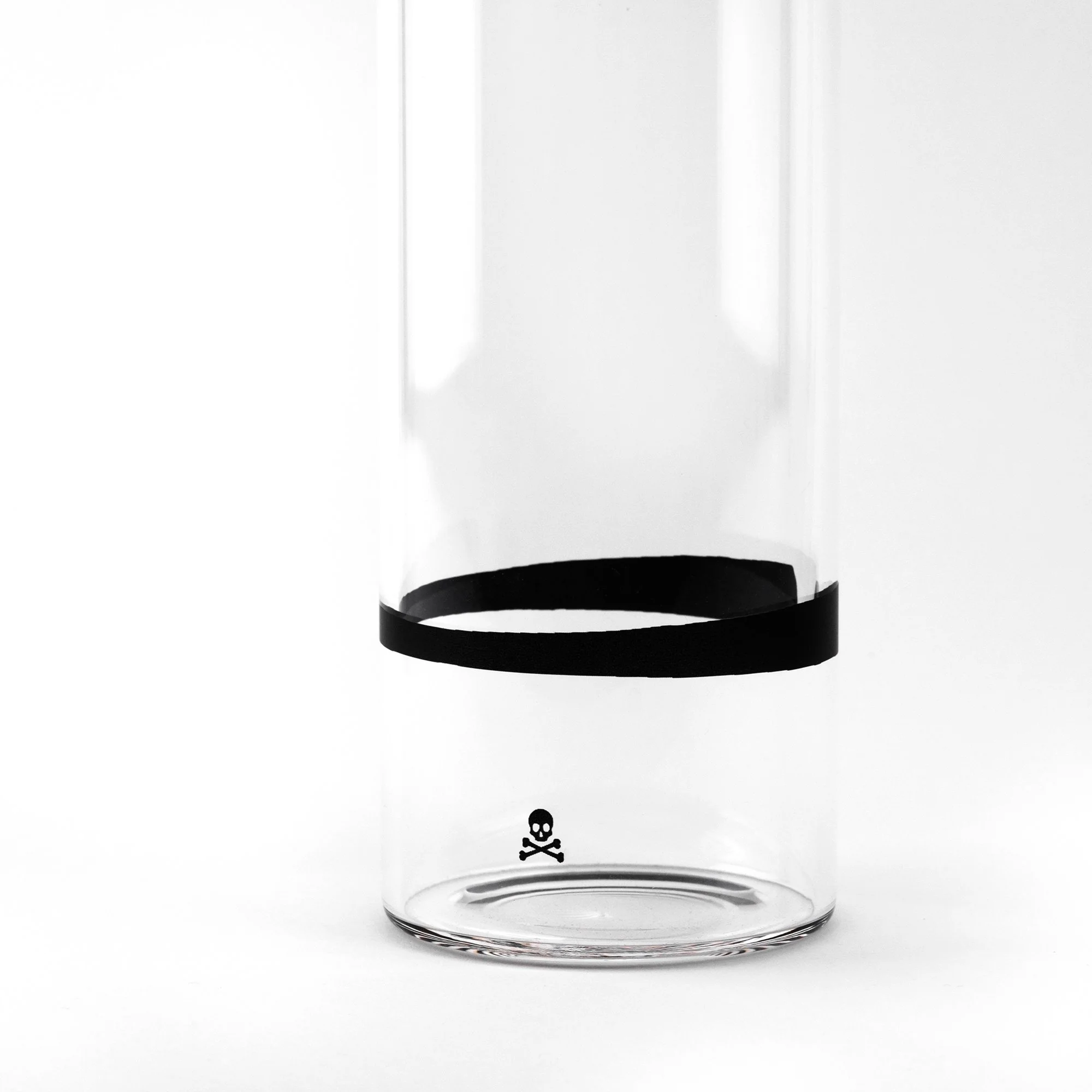 Botella De Agua En Borosilicato Tapón De Rosca 600ml Negro/transparente Scalpers Home - Image 5