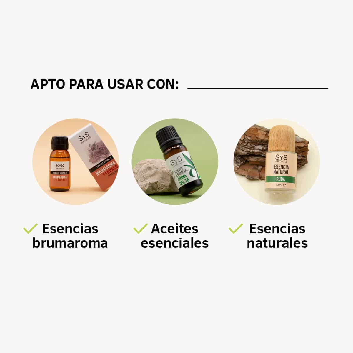 Brumizador Ultrasónico 100 ml SYS Aromas | Humidificador Compacto | Difusor Aromaterapia | Luz Led - Image 4