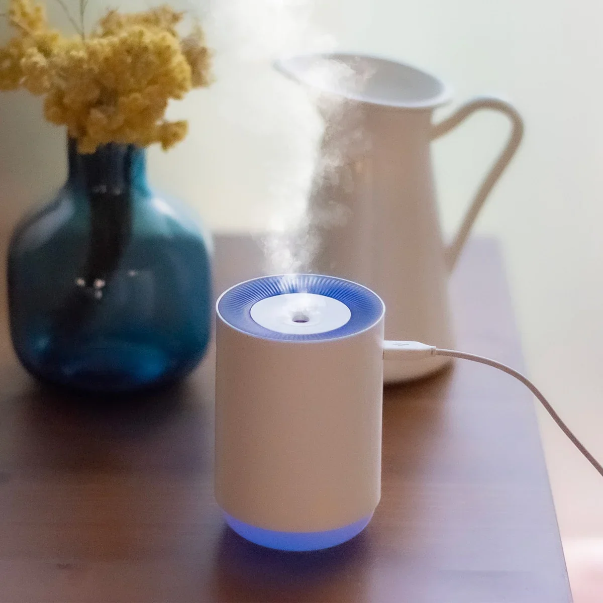 Brumizador Ultrasónico 255 ml White SYS Aromas | Humidificador con Luz Led | Aromaterapia y Bienestar - Image 2