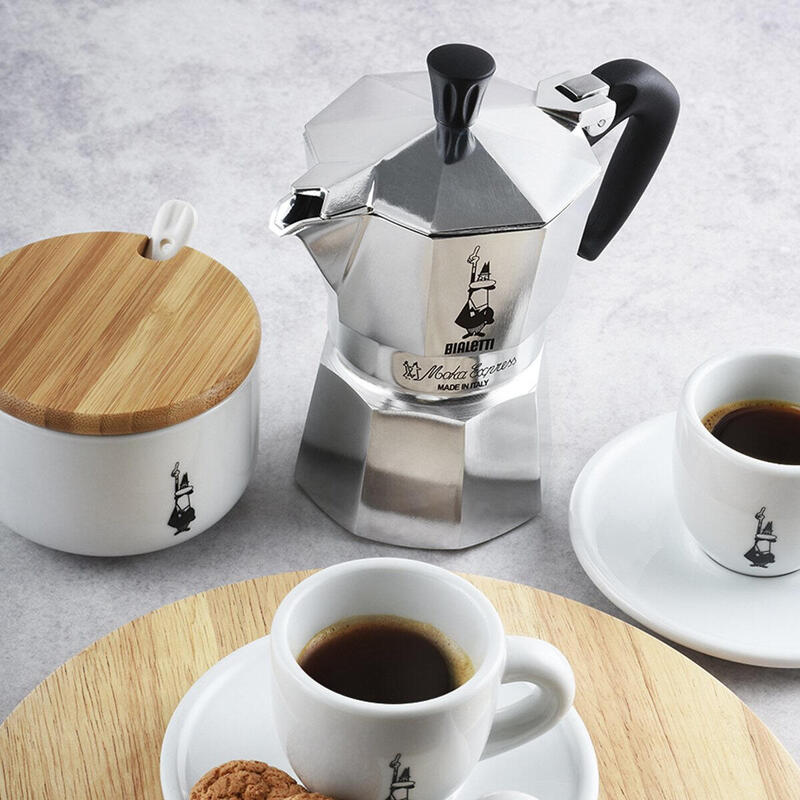 Cafetera Italiana Bialetti Moka Express 0,2 L Aluminio, Negro - Image 2