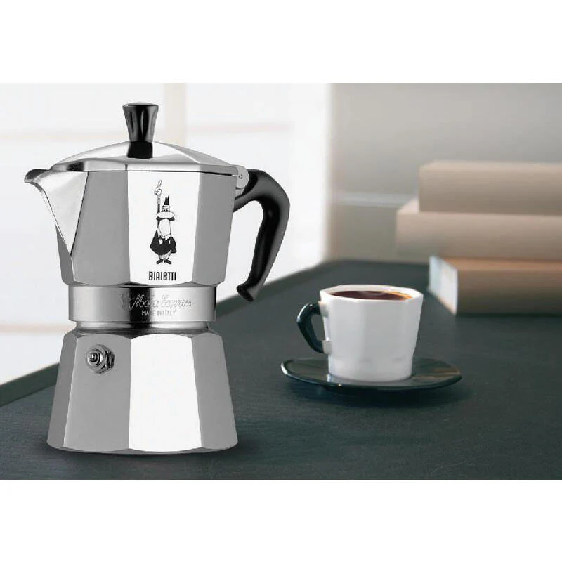 Cafetera Italiana Bialetti Moka Express 0,55 L Aluminio, Negro - Image 3