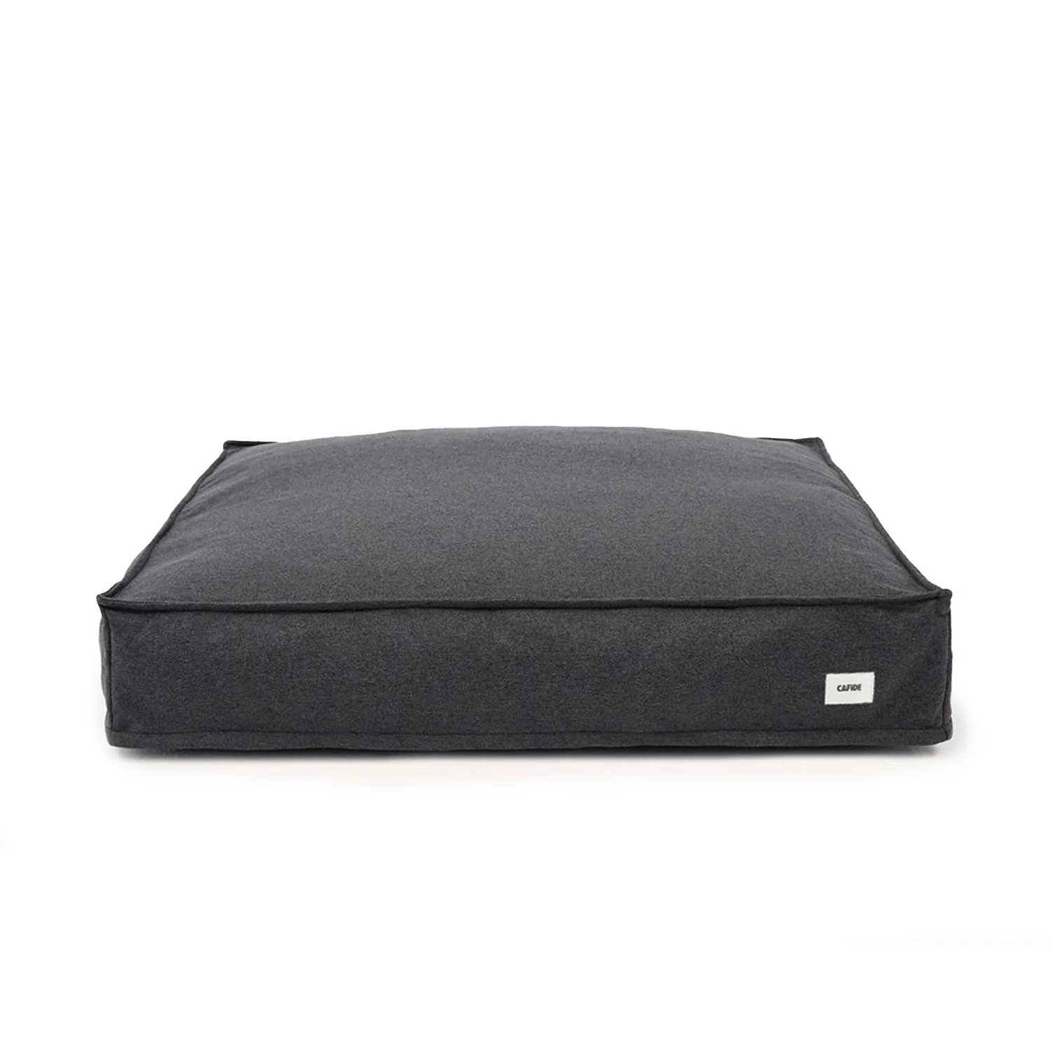 Cafide Cama De Material Reciclado Para Perro Con Tejido Basic Antracita. Modelo Cuadra.