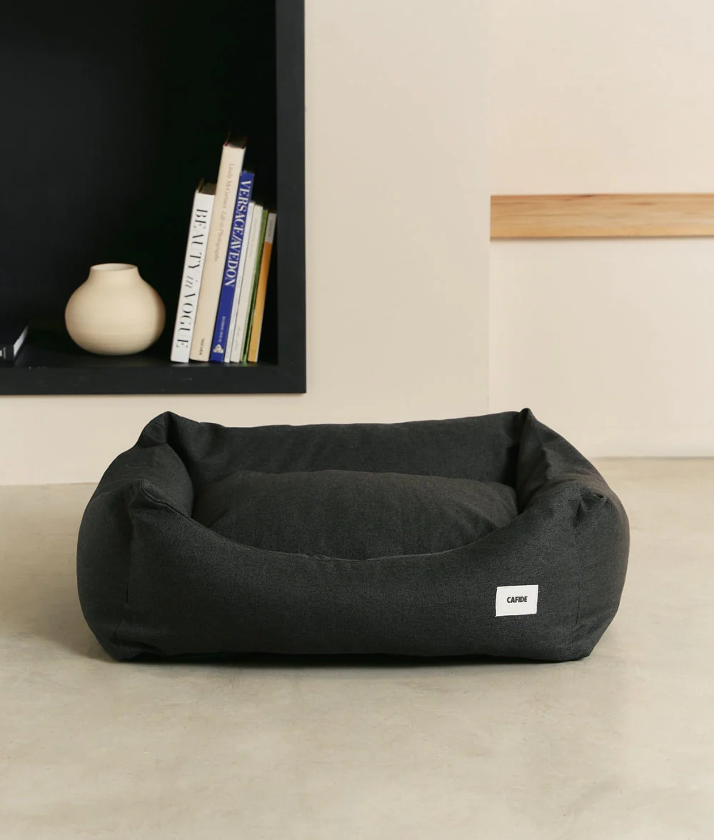 Cafide Cama De Material Reciclado Para Perro Con Tejido Basic Antracita. Modelo Snozy. - Image 3