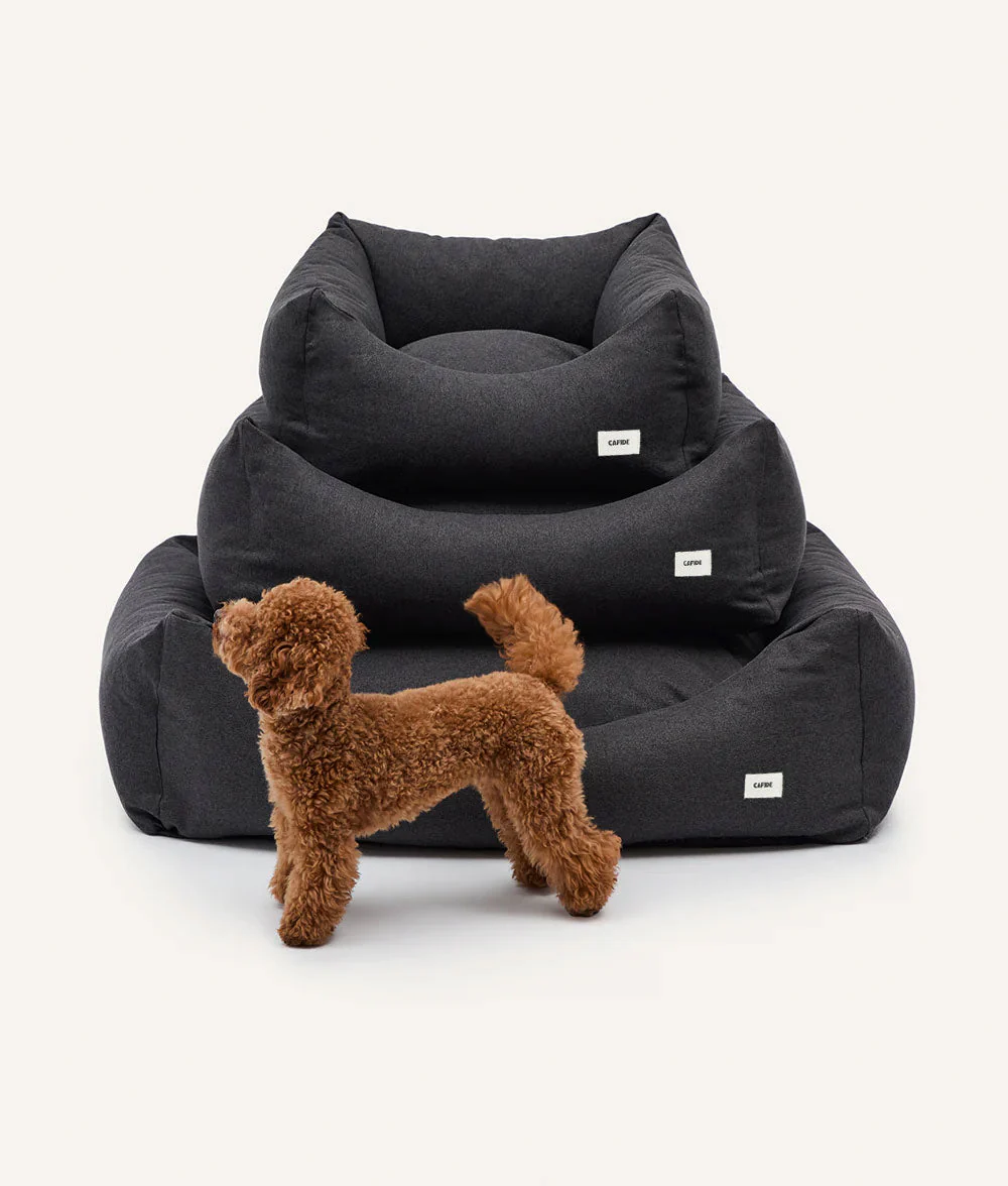 Cafide Cama De Material Reciclado Para Perro Con Tejido Basic Antracita. Modelo Snozy. - Image 5