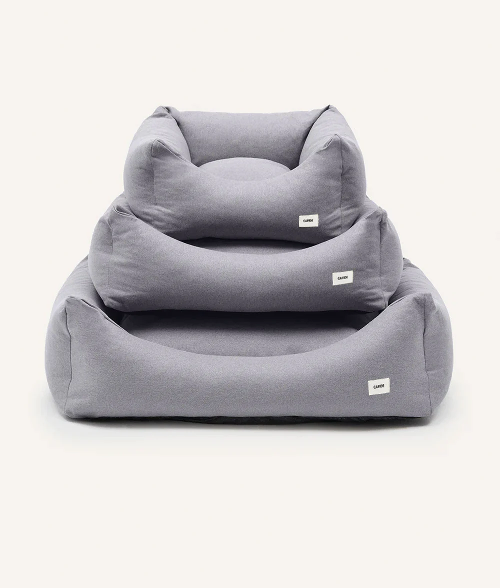 Cafide Cama De Material Reciclado Para Perro Con Tejido Basic Gris. Modelo Snozy. - Image 5