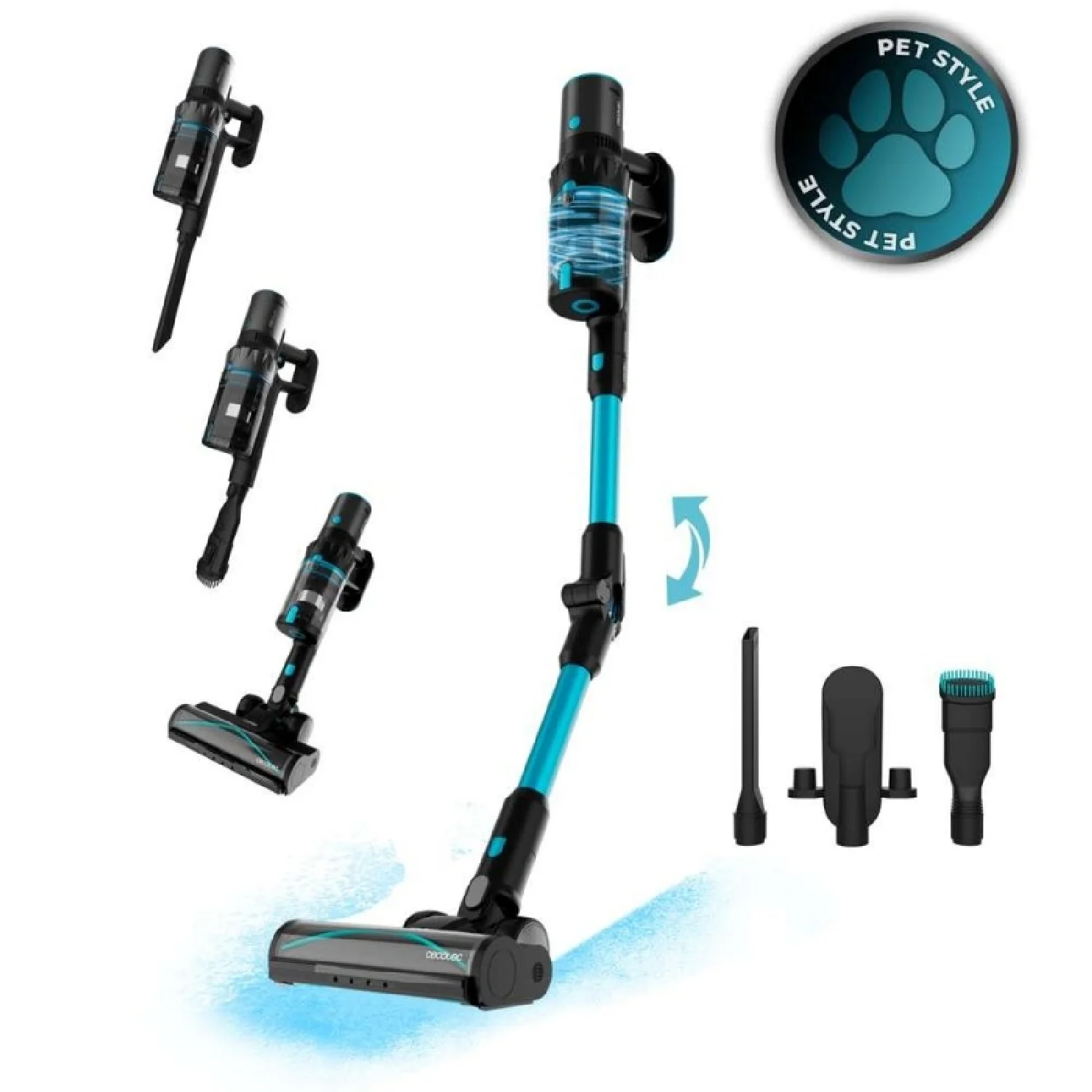 Cecotec Aspirador Vertical Bldc Conga Rockstar 3500 Storm Pet Flex