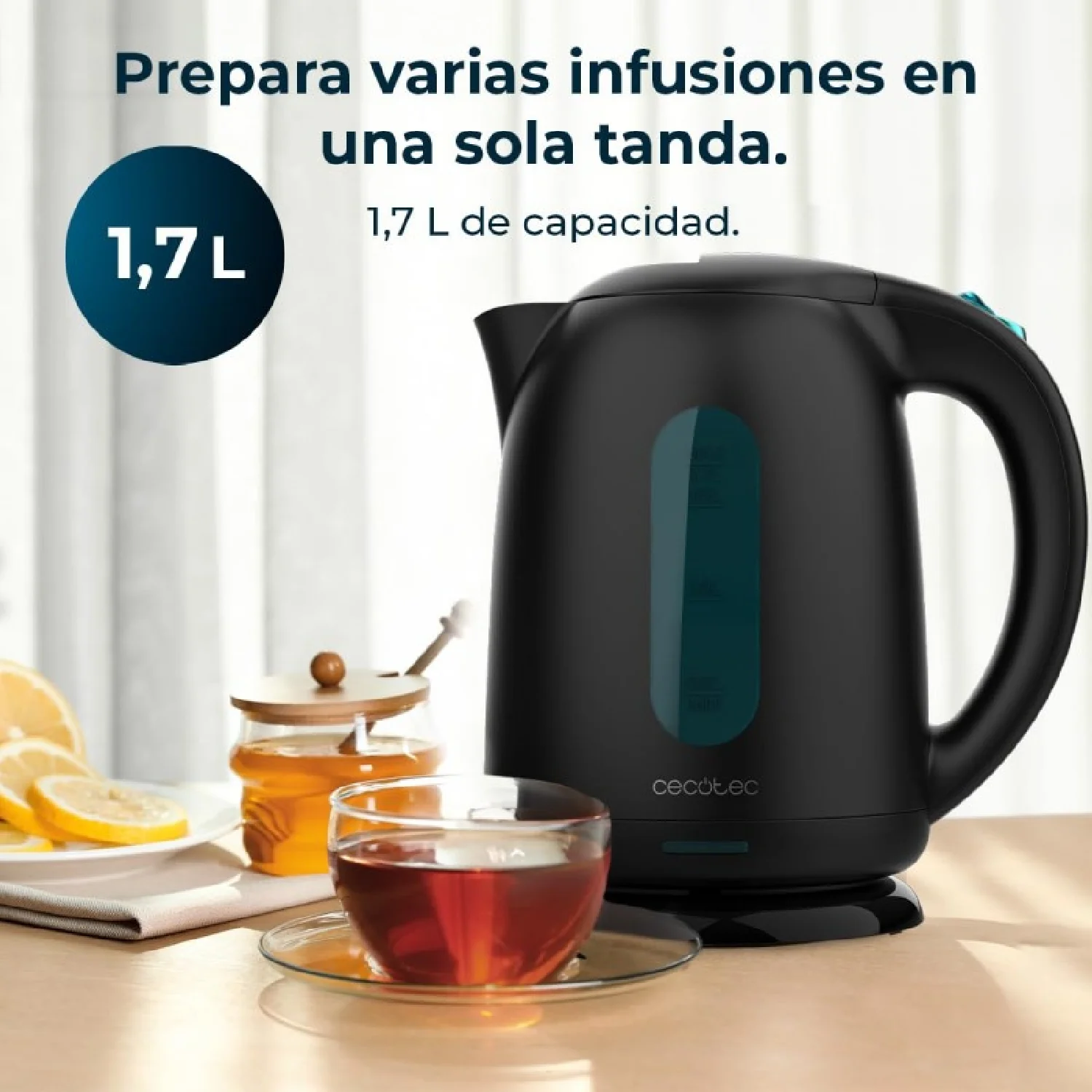 Cecotec Hervidores De Agua Thermosense 180 Black - Image 2