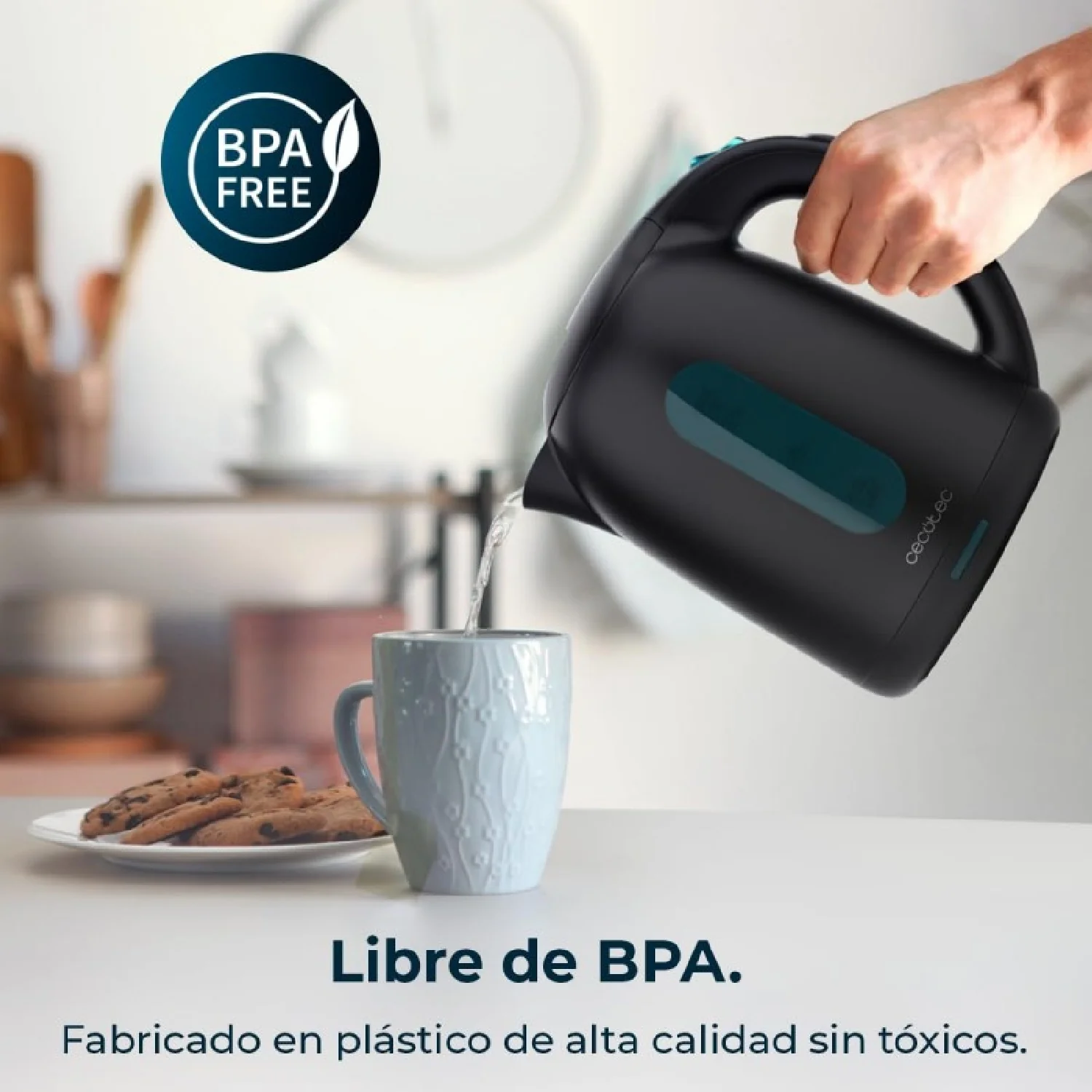 Cecotec Hervidores De Agua Thermosense 180 Black - Image 3