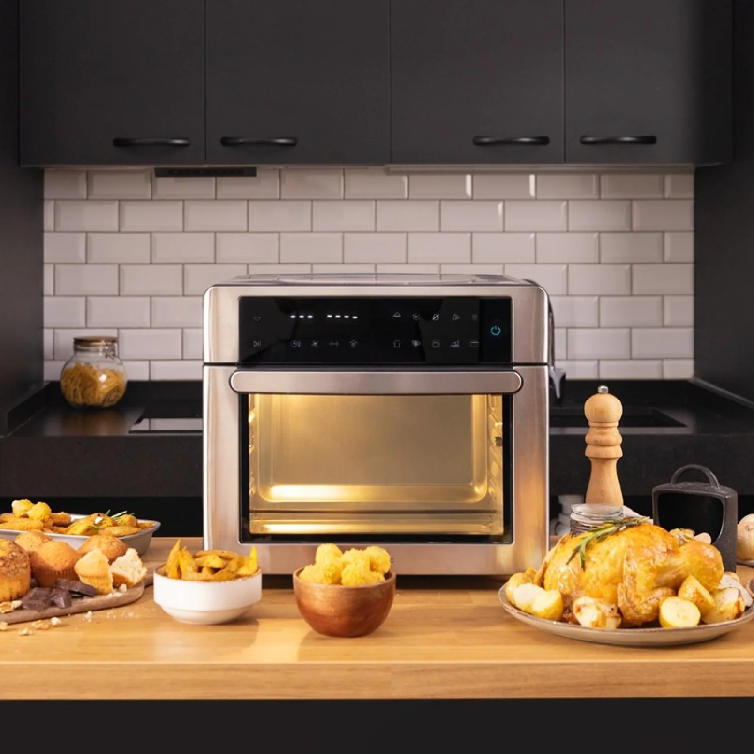 Cecotec Horno Freidora Horno Freidora Bake&fry 3000 Touch Steel - Image 2