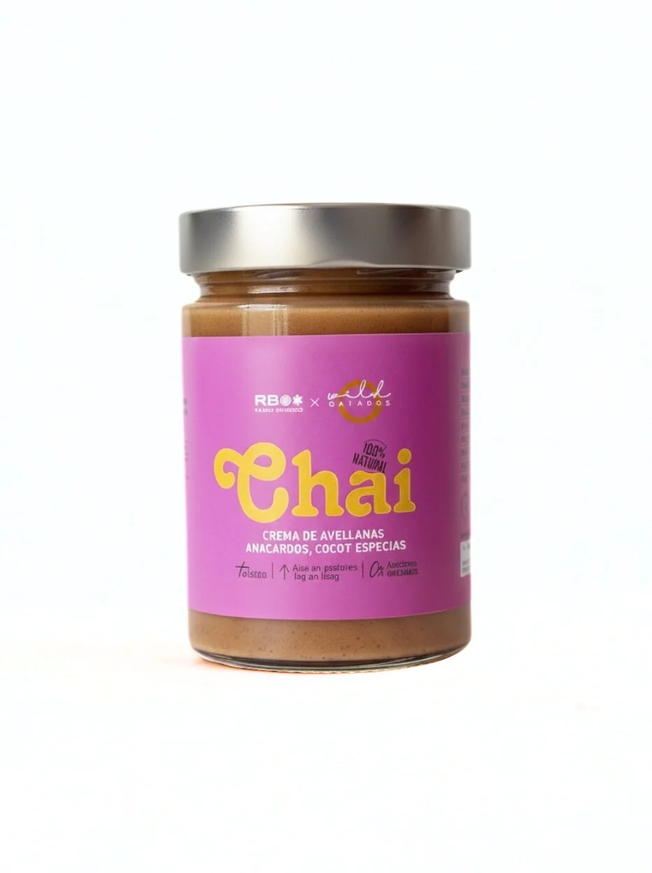 Chai - Crema De Avellanas, Anacardos, Coco Y Especias 100% Natural - 350 Gr