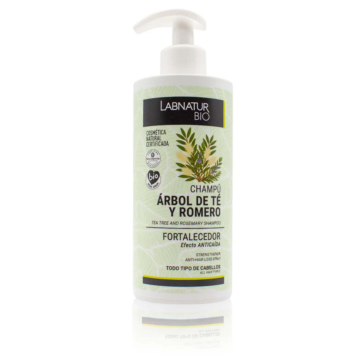 Champú Árbol De Té Y Romero Labnatur Bio | Limpieza Purificante Y Equilibrio Capilar | Cuero Cabelludo Graso | Frescor Y