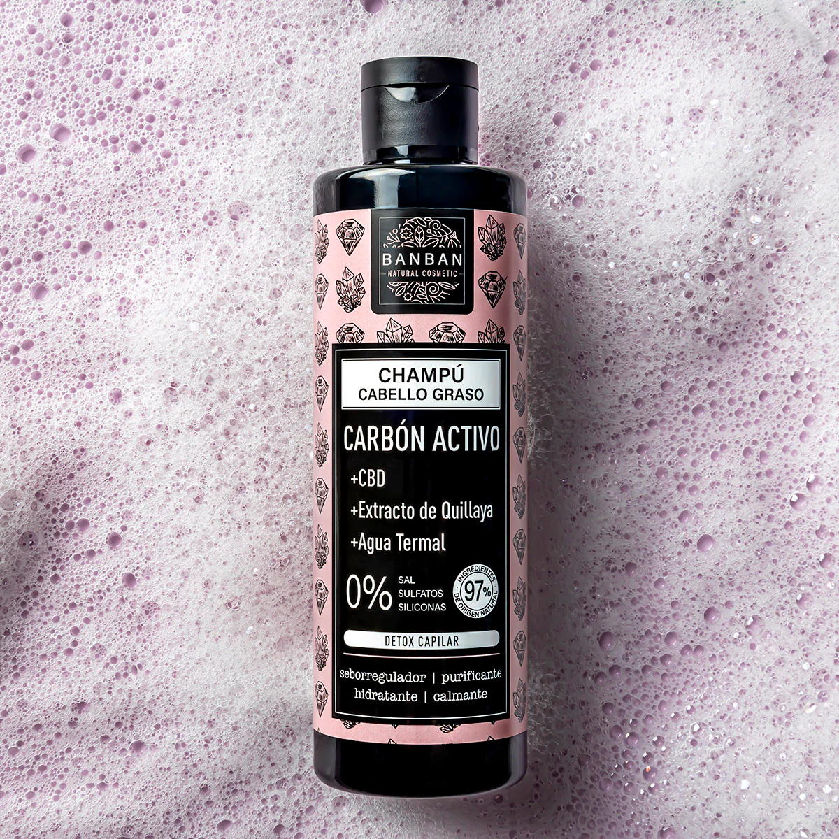 Champu Carbon Activo Detox Capilar 250ml Banban - Image 3