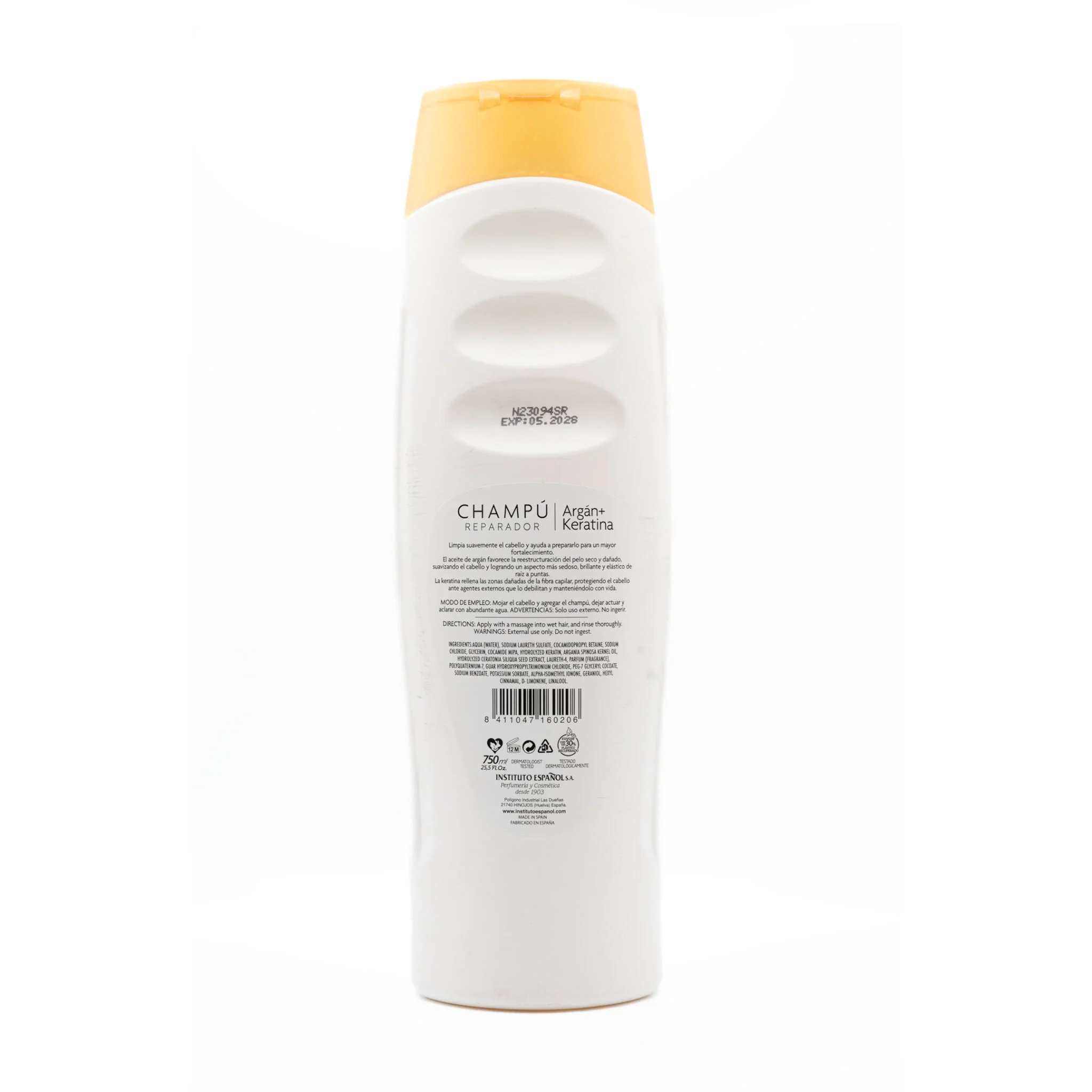 Champú Reparador Argán Y Keratina Instituto Español 750ml - Image 2
