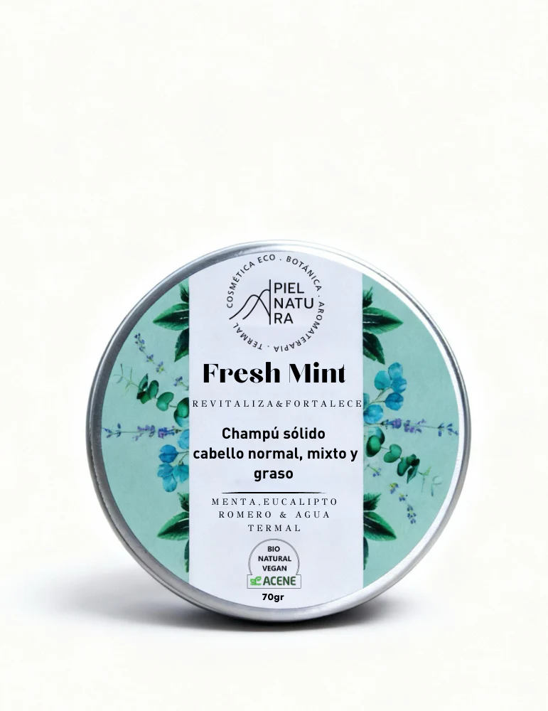 Champú Sólido Bio Fortalecedor Fresh Mint En Lata