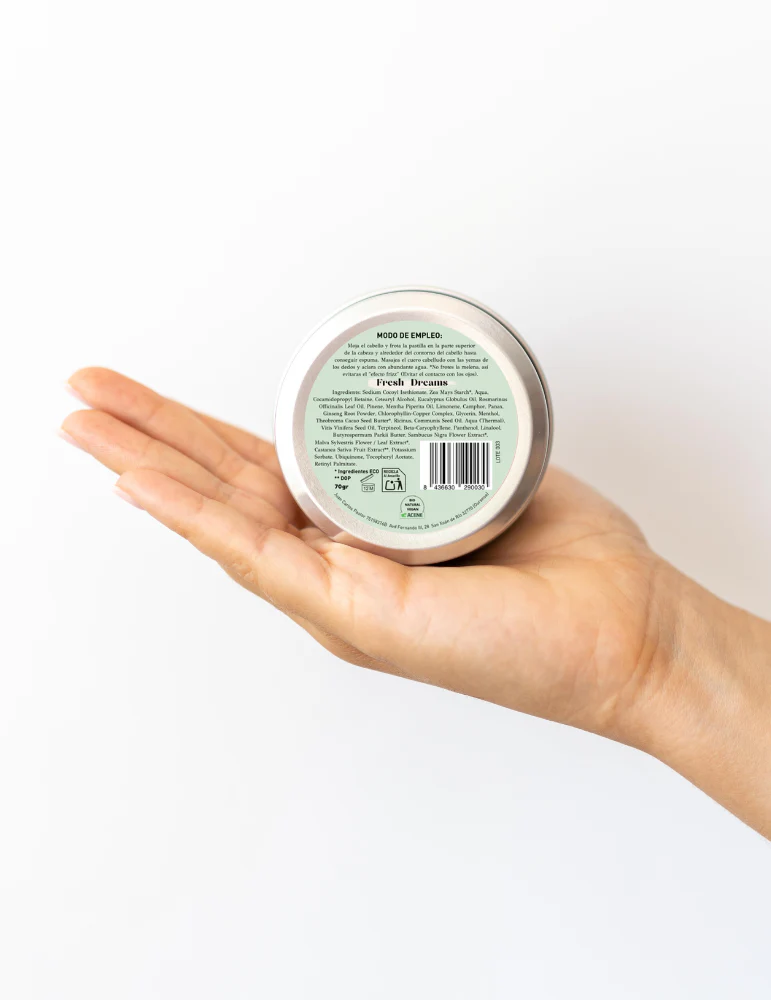 Champú Sólido Bio Fortalecedor Fresh Mint En Lata - Image 2