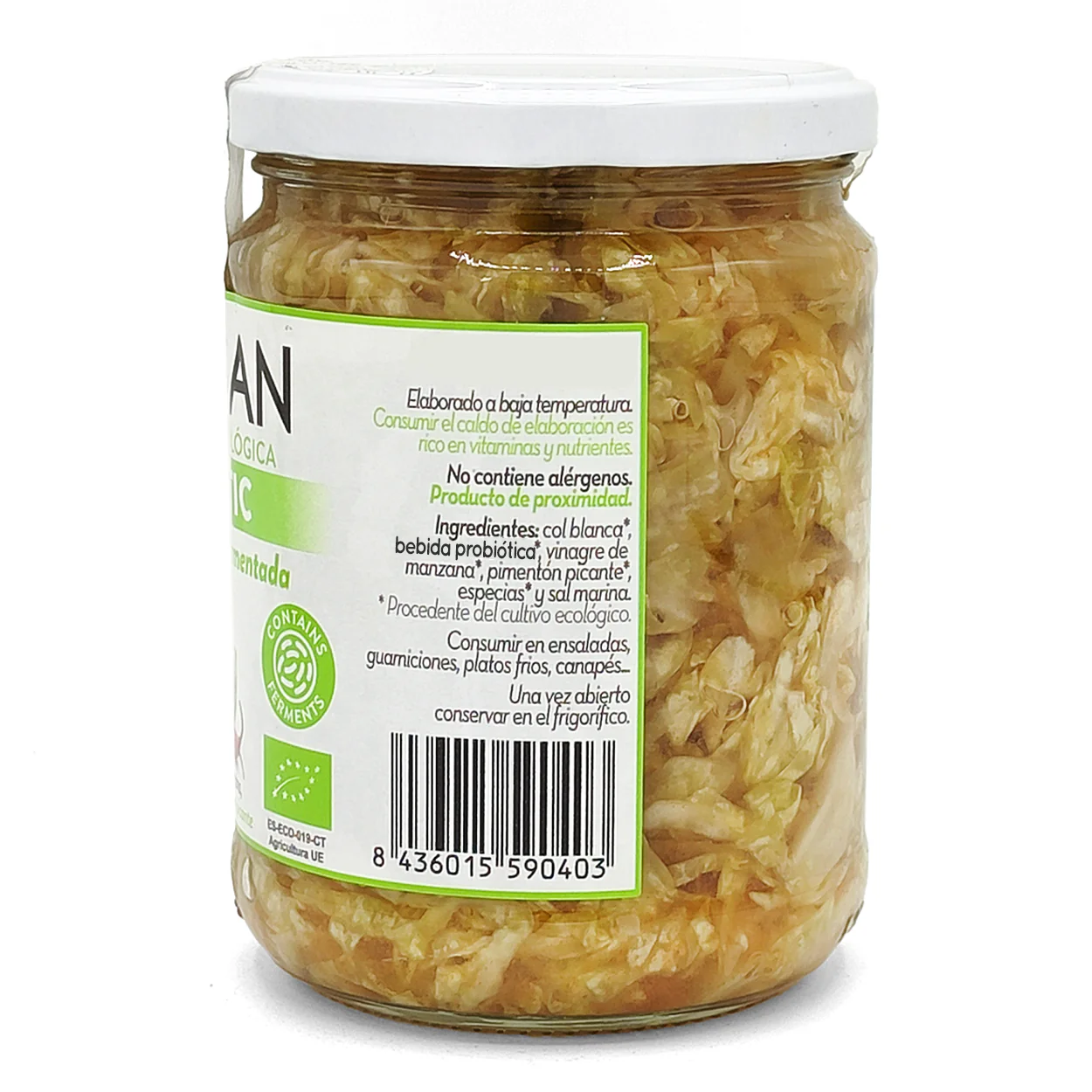 Chucrut Col Blanca Fermentada Eco Bionsan 420gr - Image 3