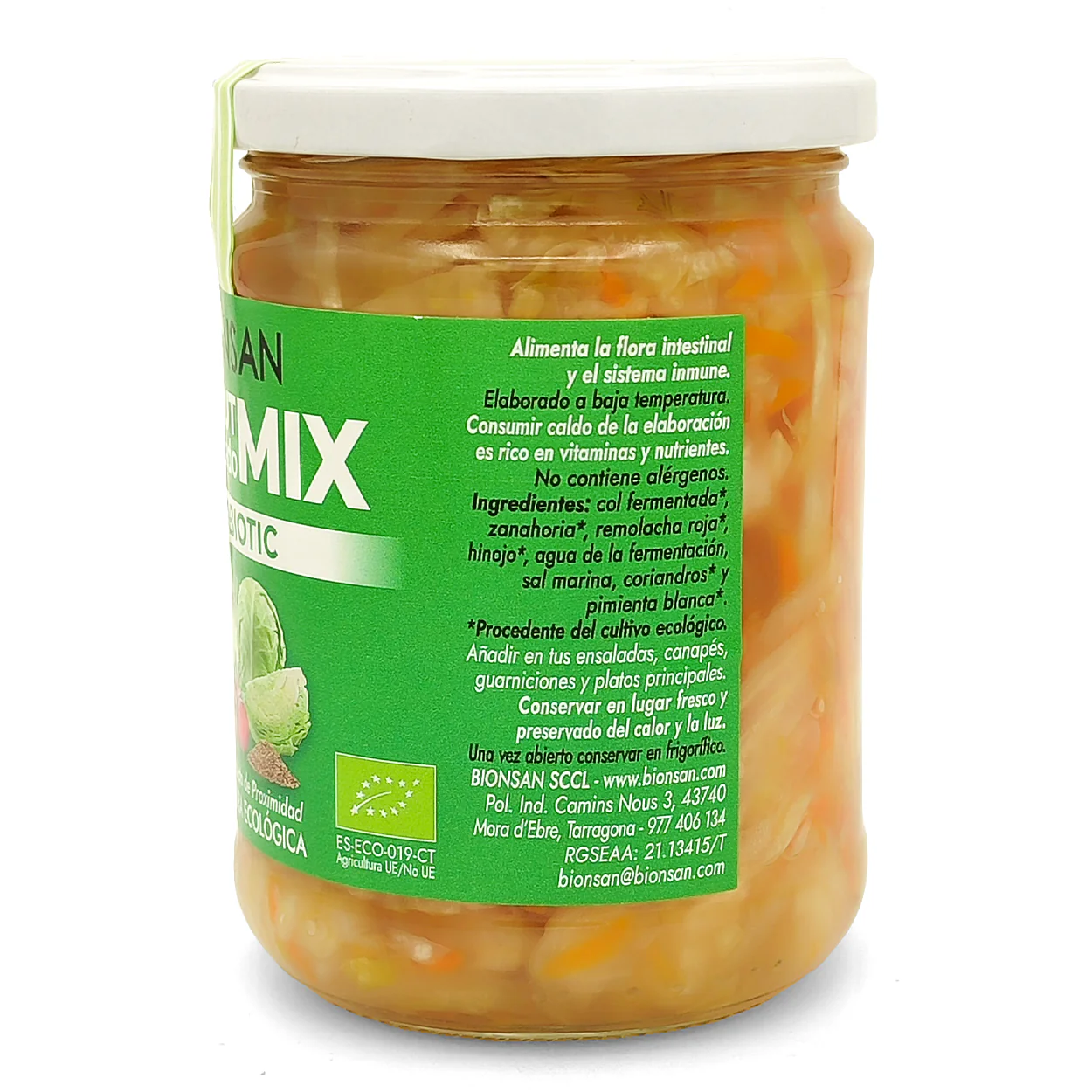 Chucrut Mix Fermentado De Verduras Eco Bionsan 420gr - Image 3