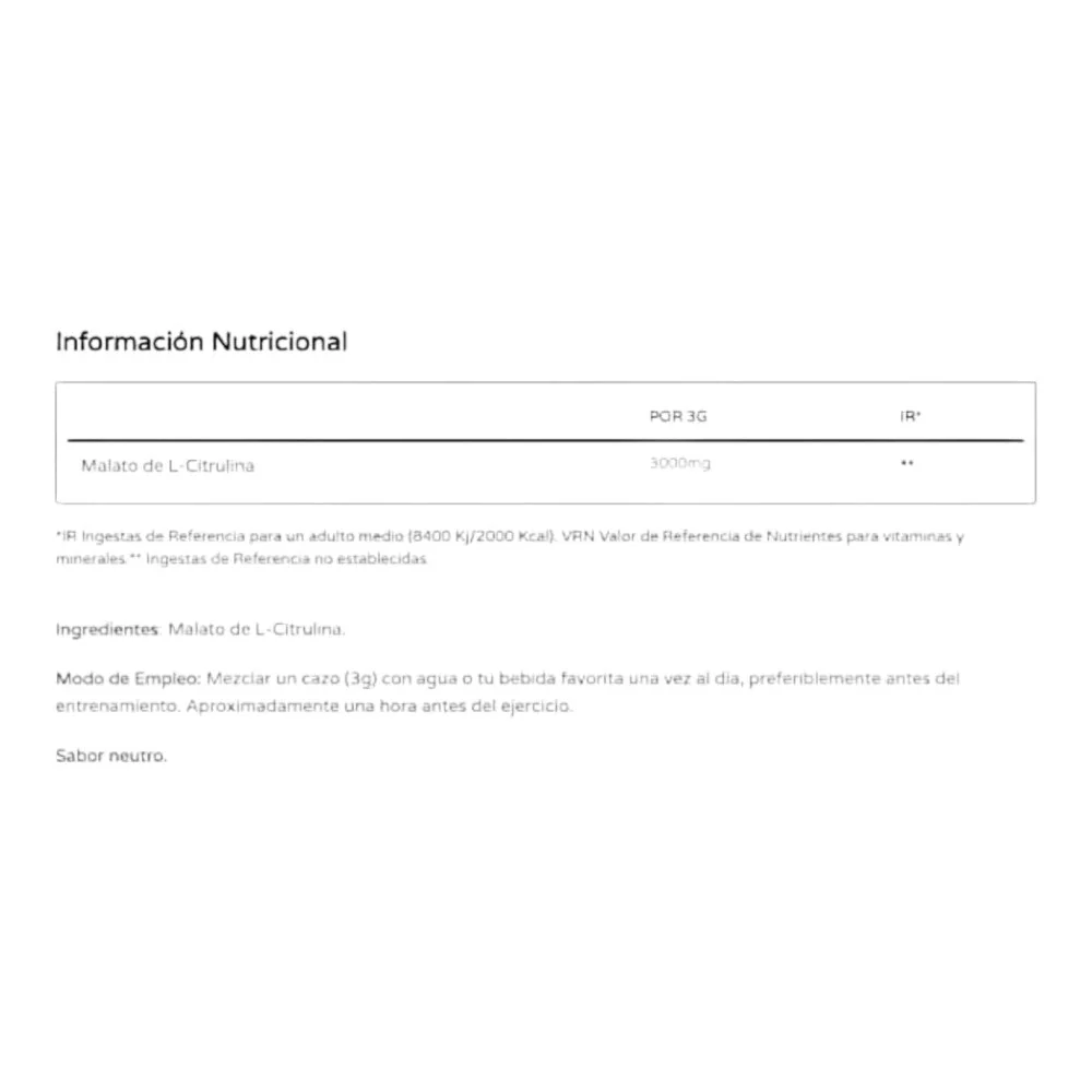 Citrulline Malate 300 Gr - Image 2