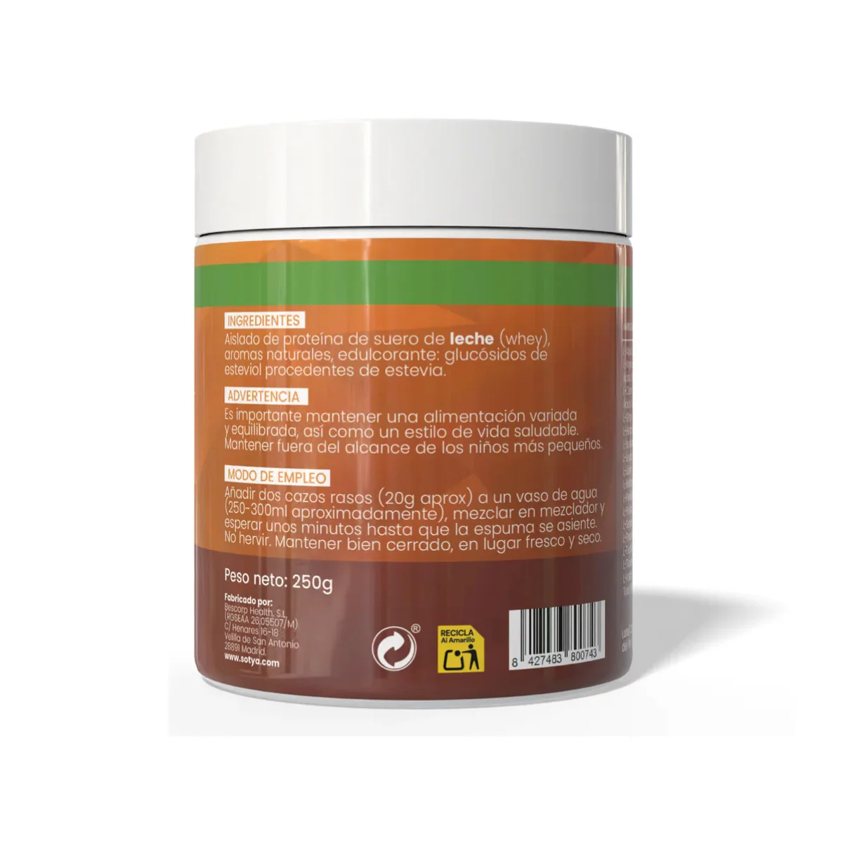 Clear whey protein piña colada Sotya 250g - Image 2