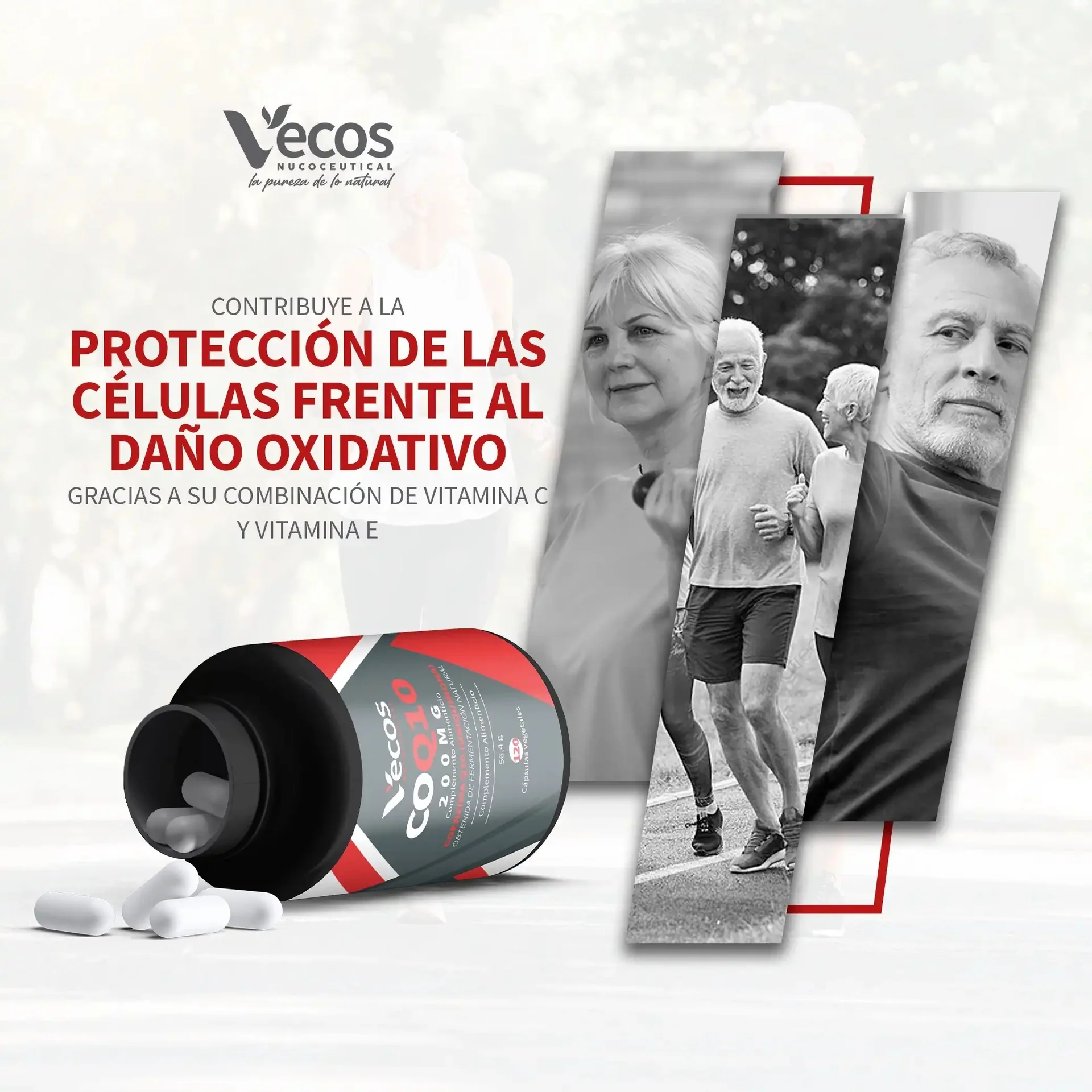 Coenzima Q10 200 mg Vecos 120 capsulas - Image 2