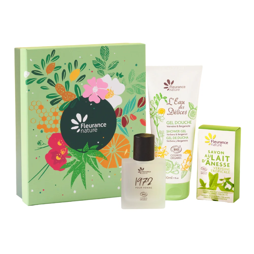 Cofre Hombre : Gel Ducha Verbena 200ml + Perfume Hombre 50ml + Jabón Leche Burra Verbena 100g - Image 2