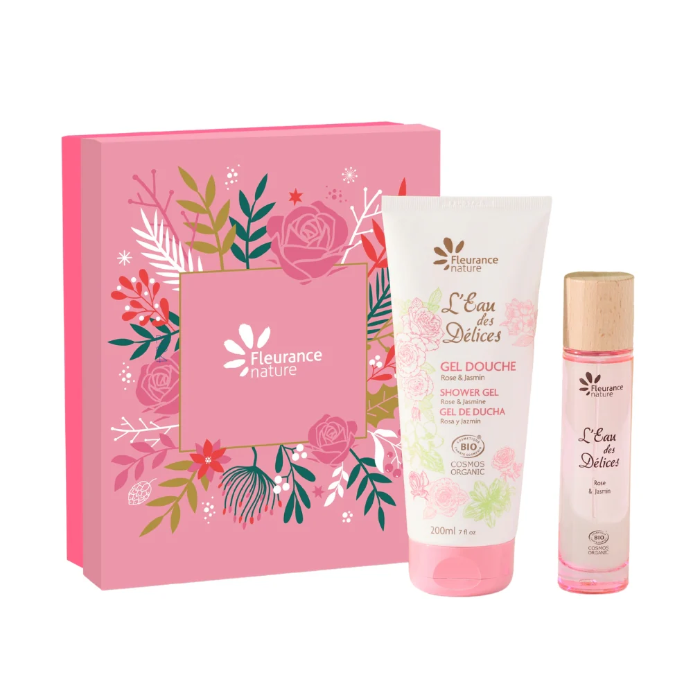 Cofre Rosa Y Jazmín Gel Y Perfume Fleurance Nature - Image 2