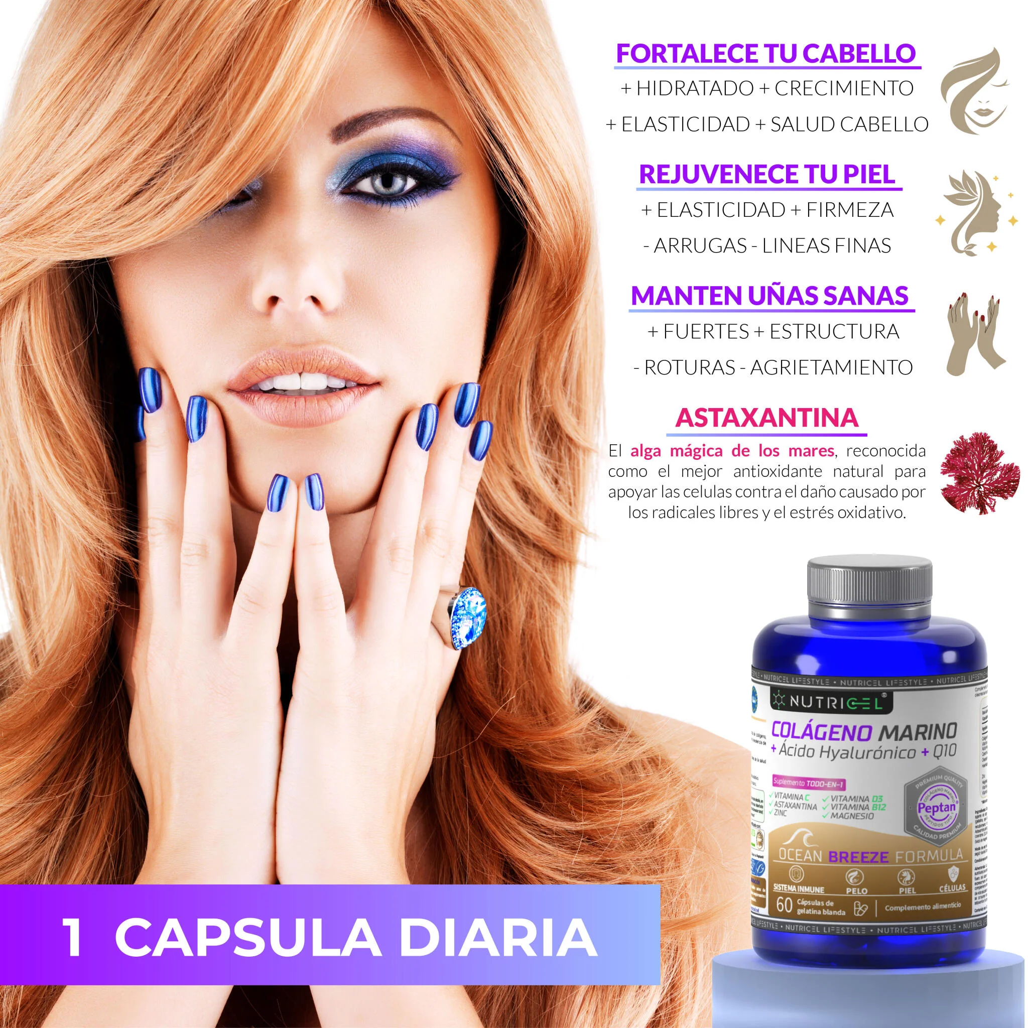 Colágeno Marino Peptan® Con Acido Hialurónico, Q10 Y Astaxantina - Image 4