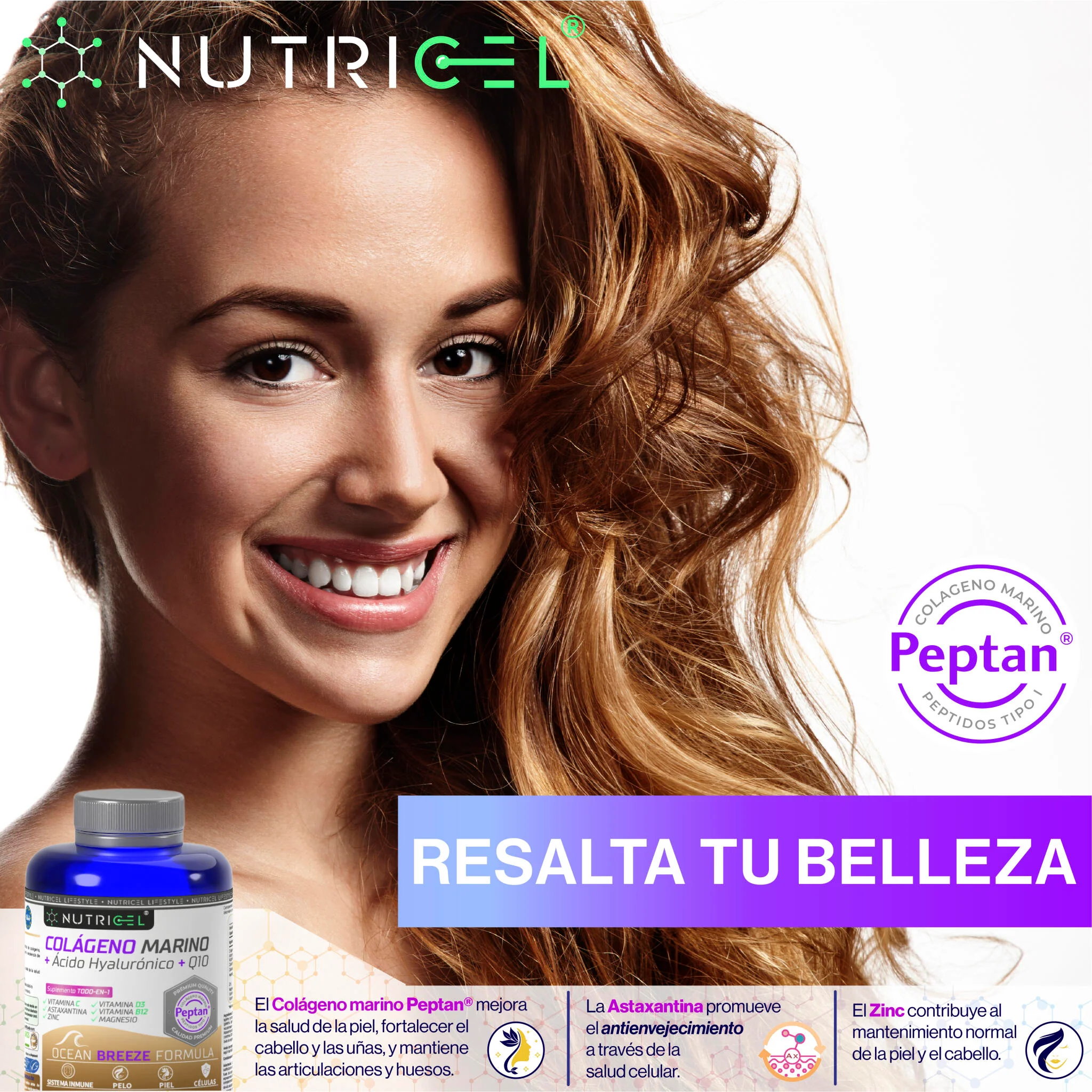 Colágeno Marino Peptan® Con Acido Hialurónico, Q10 Y Astaxantina - Image 5