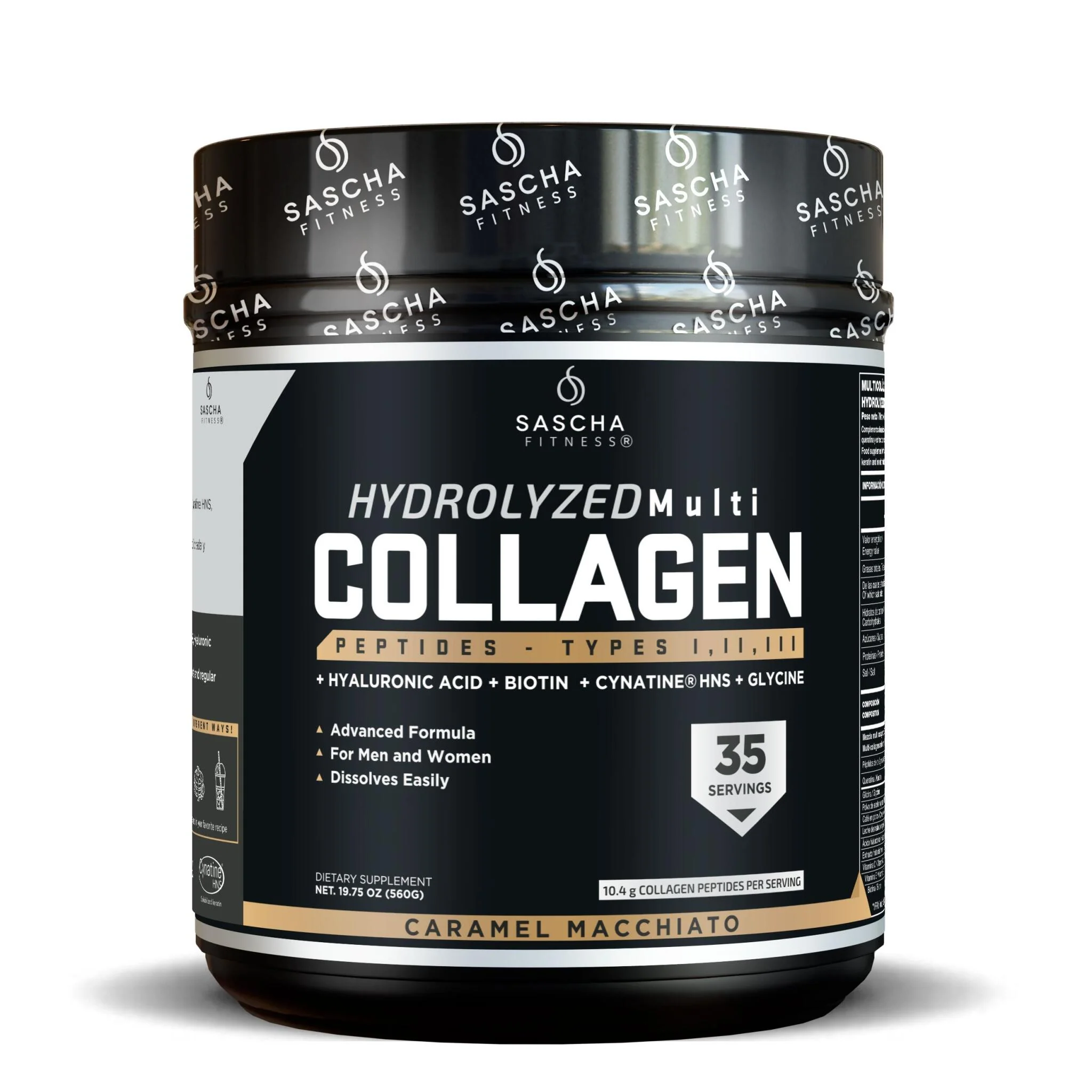 Colágeno Multi Hidrolizado Sabor Caramel Macchiato - Sascha Fitness España
