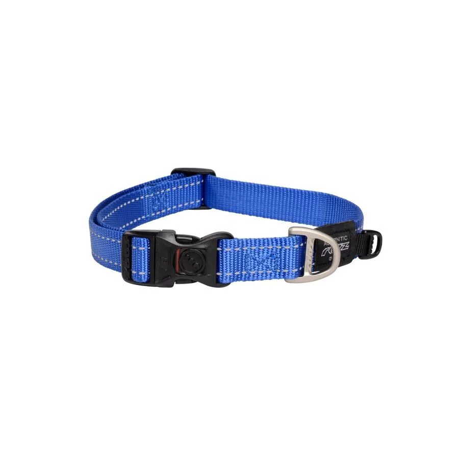 Collar Para Perro, Modelo Classic De Rogz Color Azul. Talla L (21-40kg)