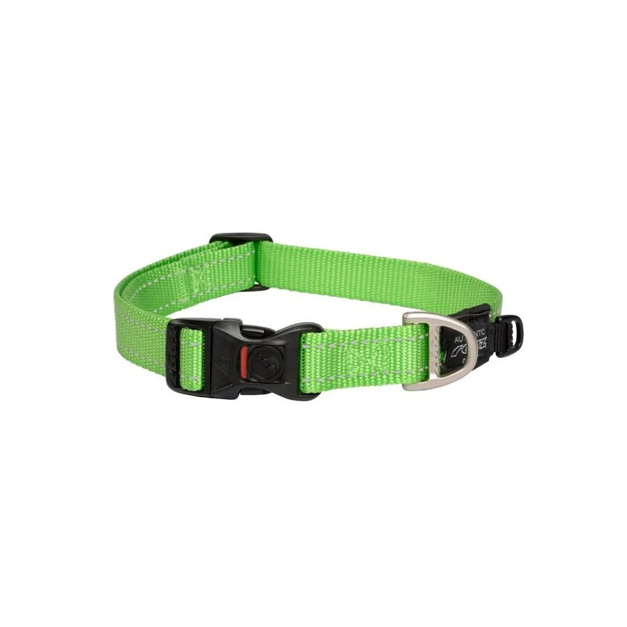 Collar Para Perro, Modelo Classic De Rogz Color Lima. Talla Xl (39-64kg)