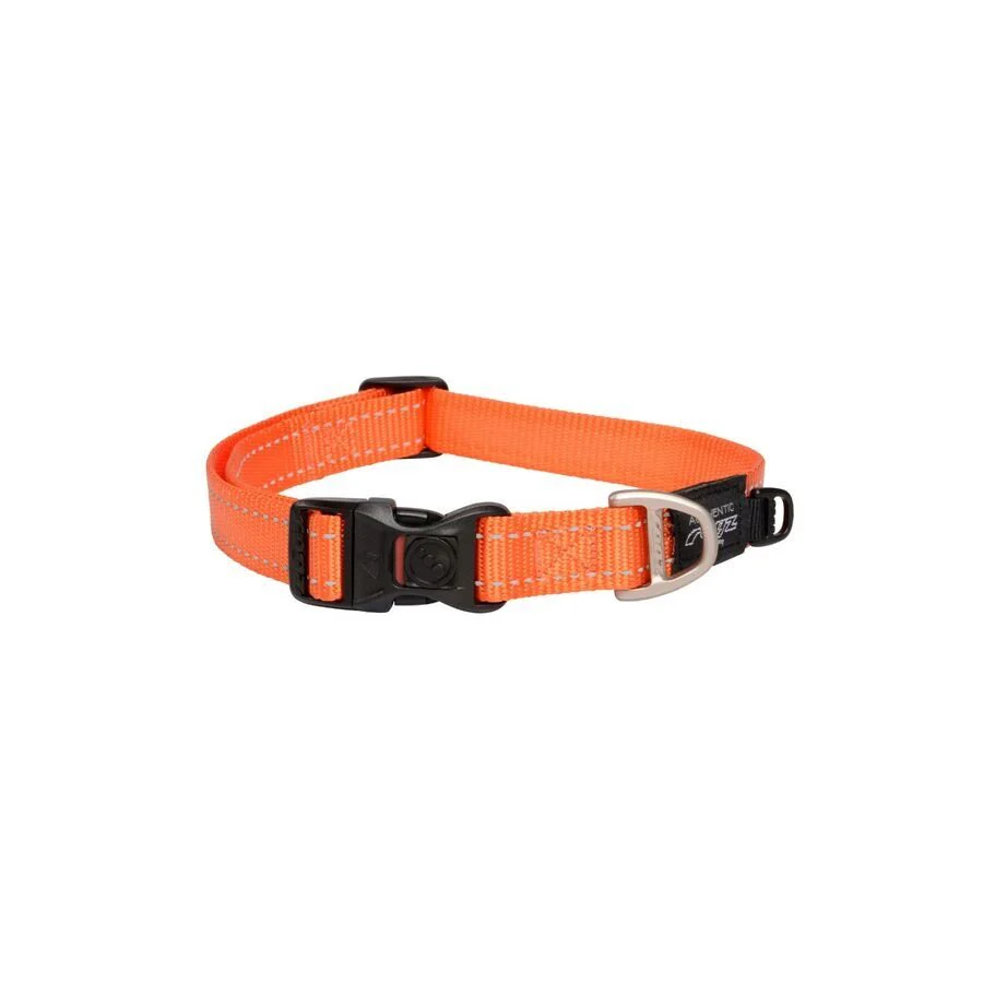 Collar Para Perro, Modelo Classic De Rogz Color Naranja. Talla M (12-22kg)