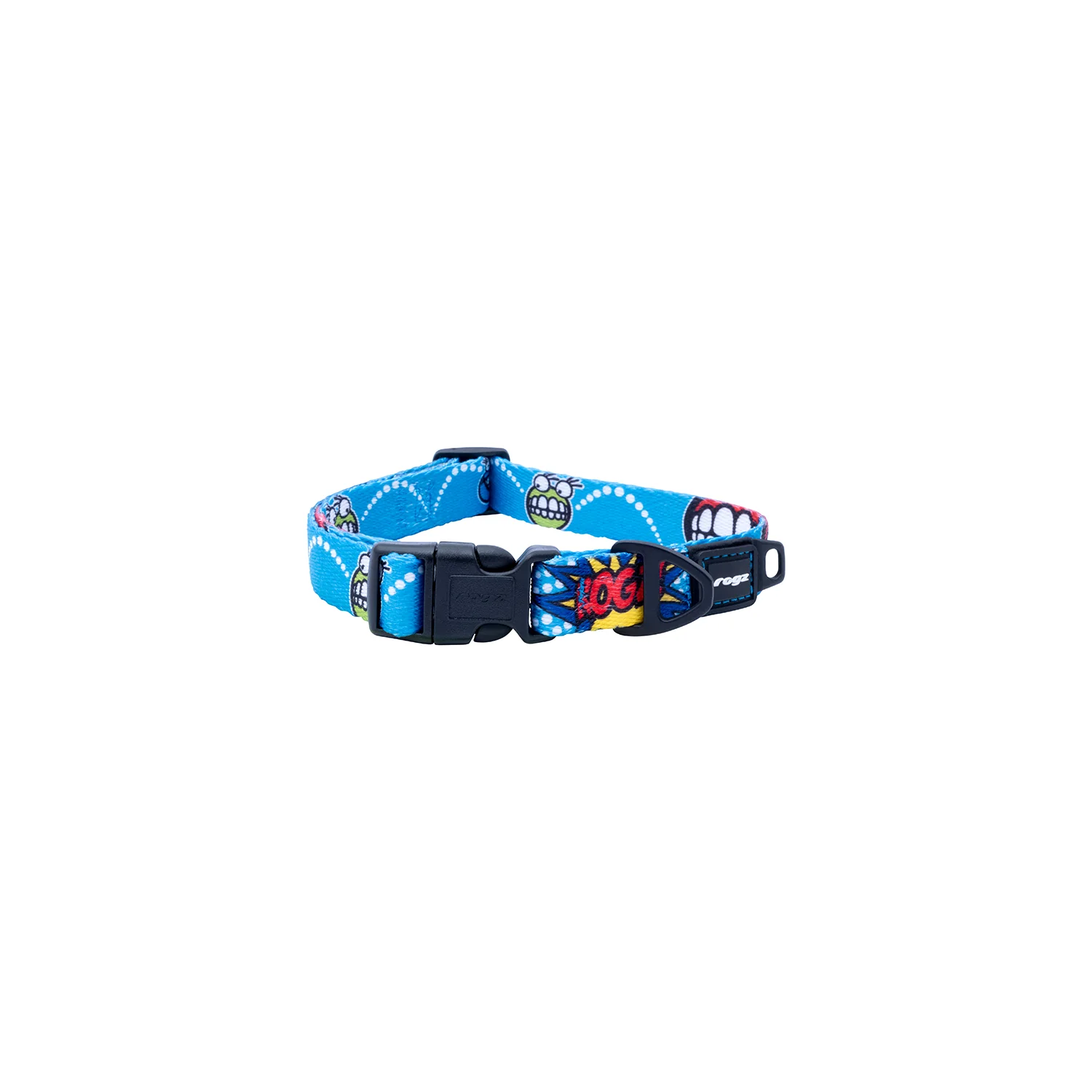 Collar Para Perro, Modelo Fusion De Rogz, Estampado Comic Azul. Talla L (21-40kg) - Image 2