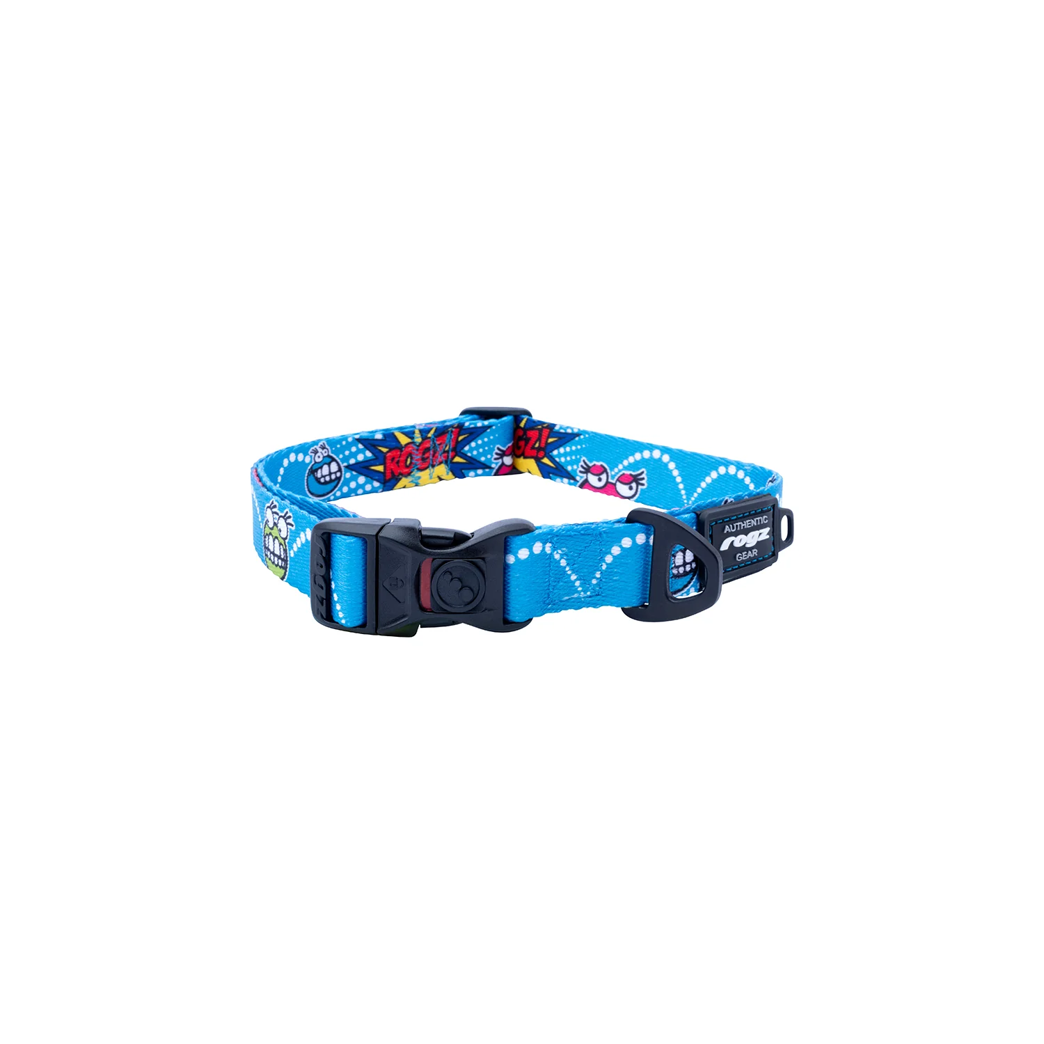 Collar Para Perro, Modelo Fusion De Rogz, Estampado Comic Azul. Talla M (12-22kg) - Image 3