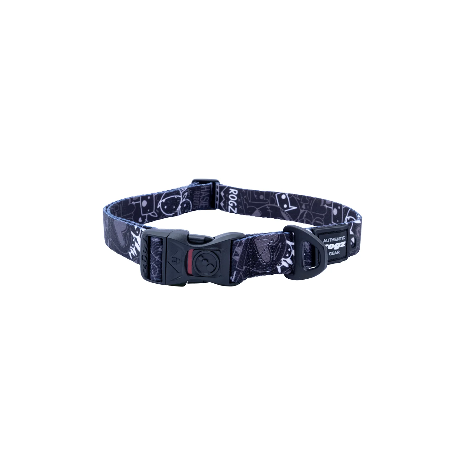 Collar Para Perro, Modelo Fusion De Rogz, Estampado Graffiti Negro. Talla L (21-40kg) - Image 4