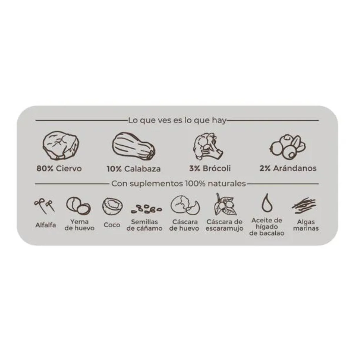 Comida húmeda Barf perros Ambrosía de Ciervo Puromenu - Image 2