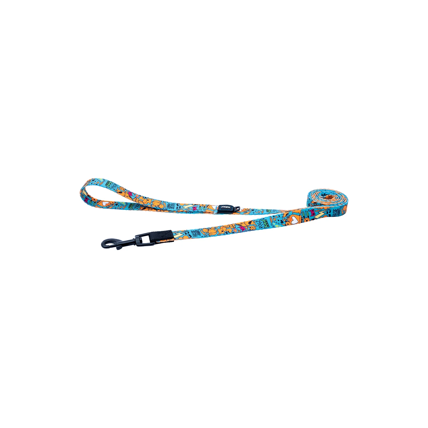 Correa Para Perro, Modelo Fusion De Rogz, Estampado Graffiti Azules. Talla M (12-22kg) - Image 2