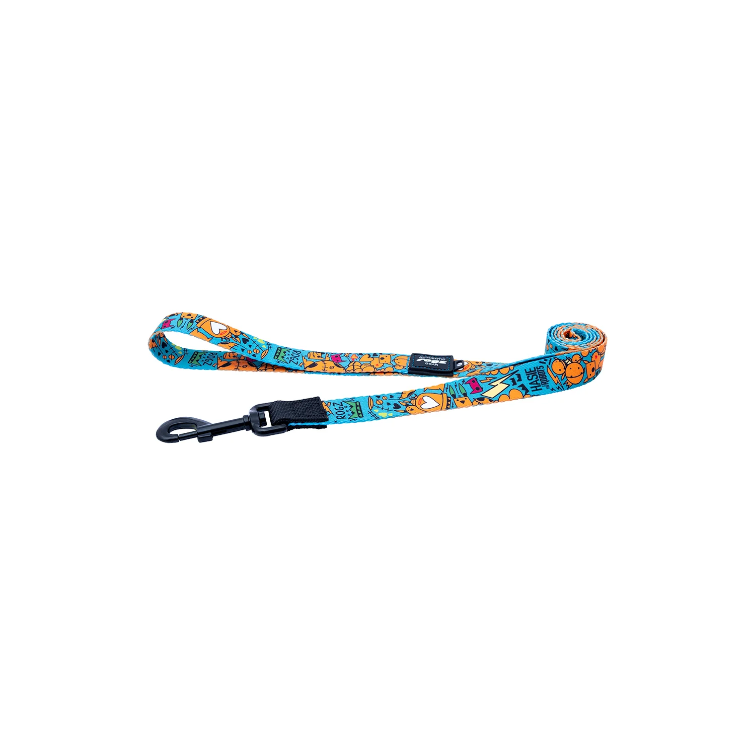 Correa Para Perro, Modelo Fusion De Rogz, Estampado Graffiti Azules. Talla M (12-22kg) - Image 4