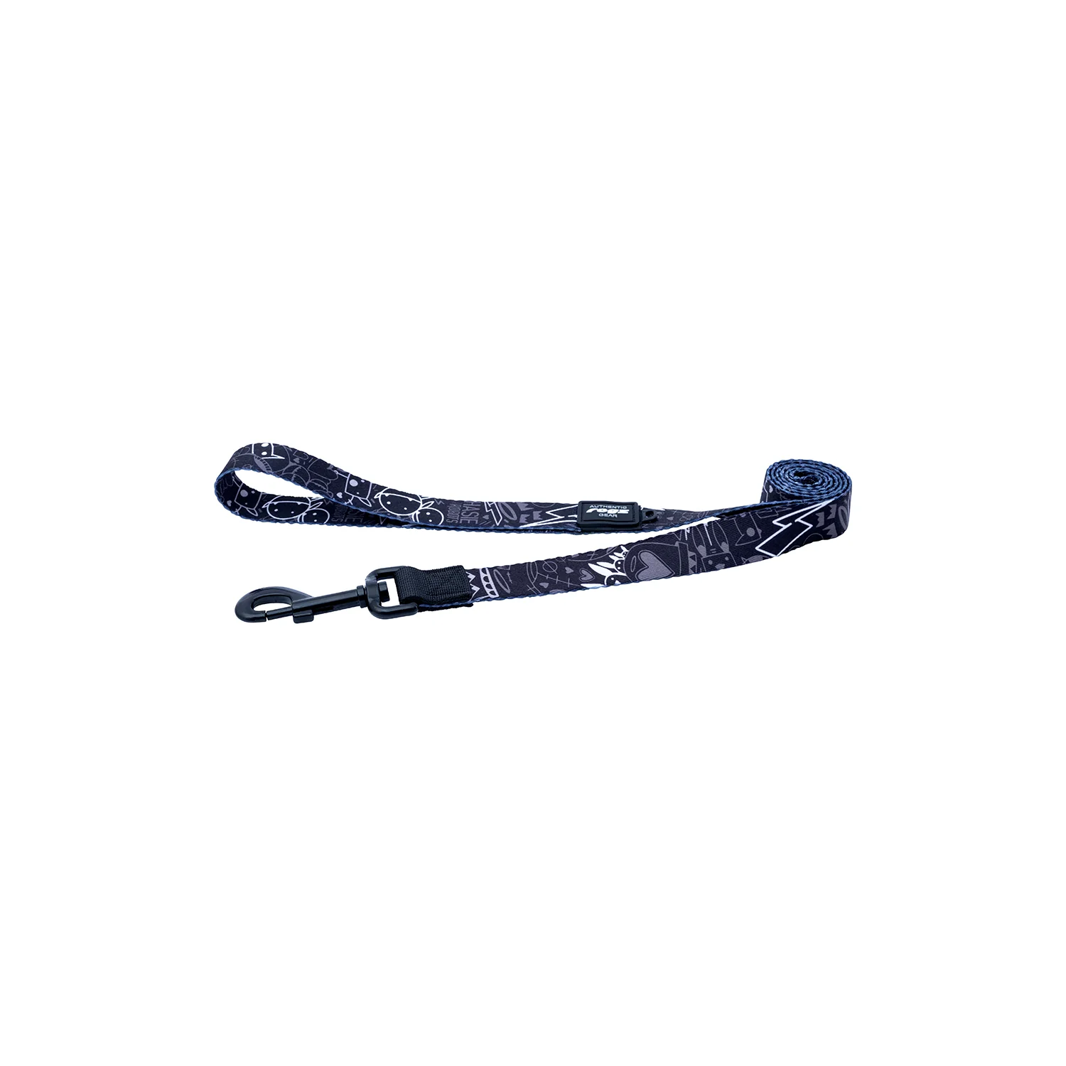 Correa Para Perro, Modelo Fusion De Rogz, Estampado Graffiti Negro. Talla L (21-40kg) - Image 4