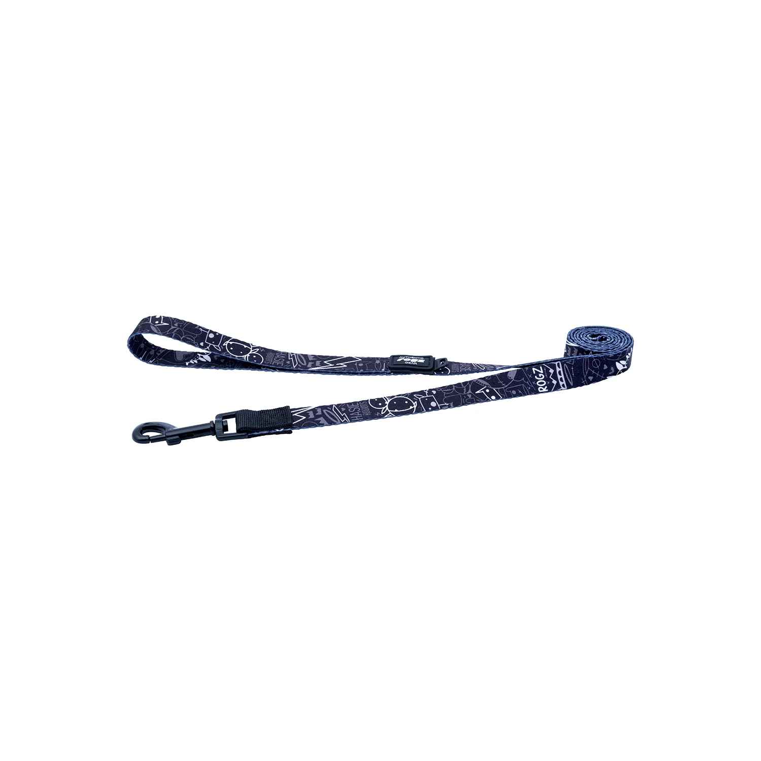 Correa Para Perro, Modelo Fusion De Rogz, Estampado Graffiti Negro. Talla M (12-22kg) - Image 3
