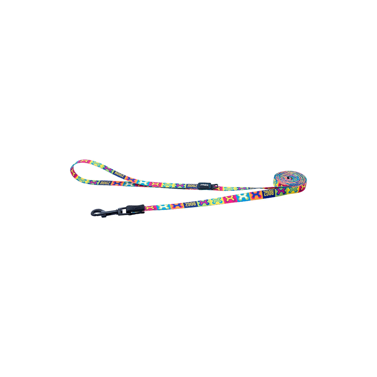Correa Para Perro, Modelo Fusion De Rogz, Estampado Pop Art. Talla S (8-14kg)