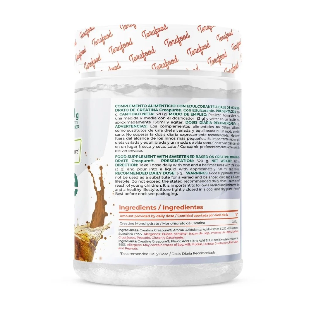 Creatina Creapure Cola Torafood 320g - Image 3