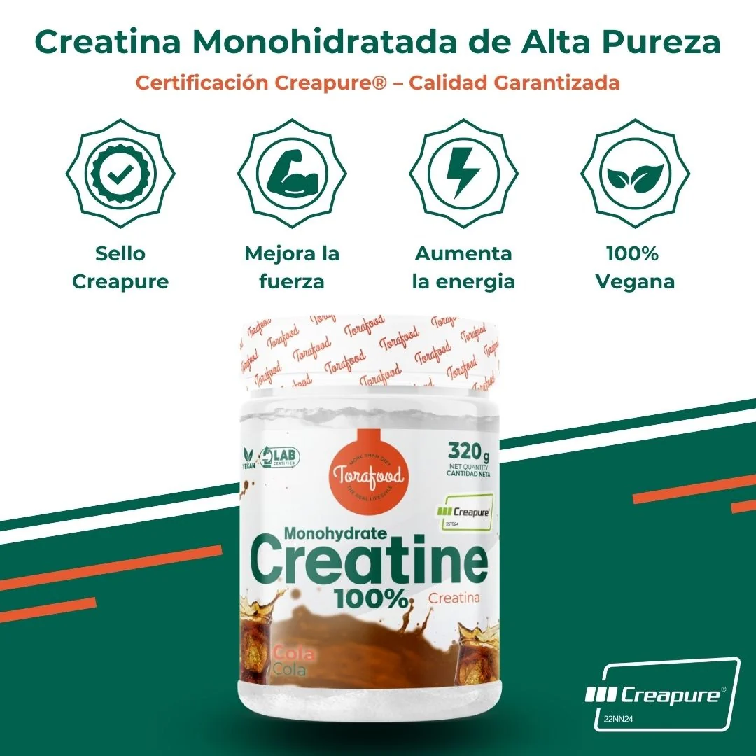 Creatina Creapure Cola Torafood 320g - Image 4